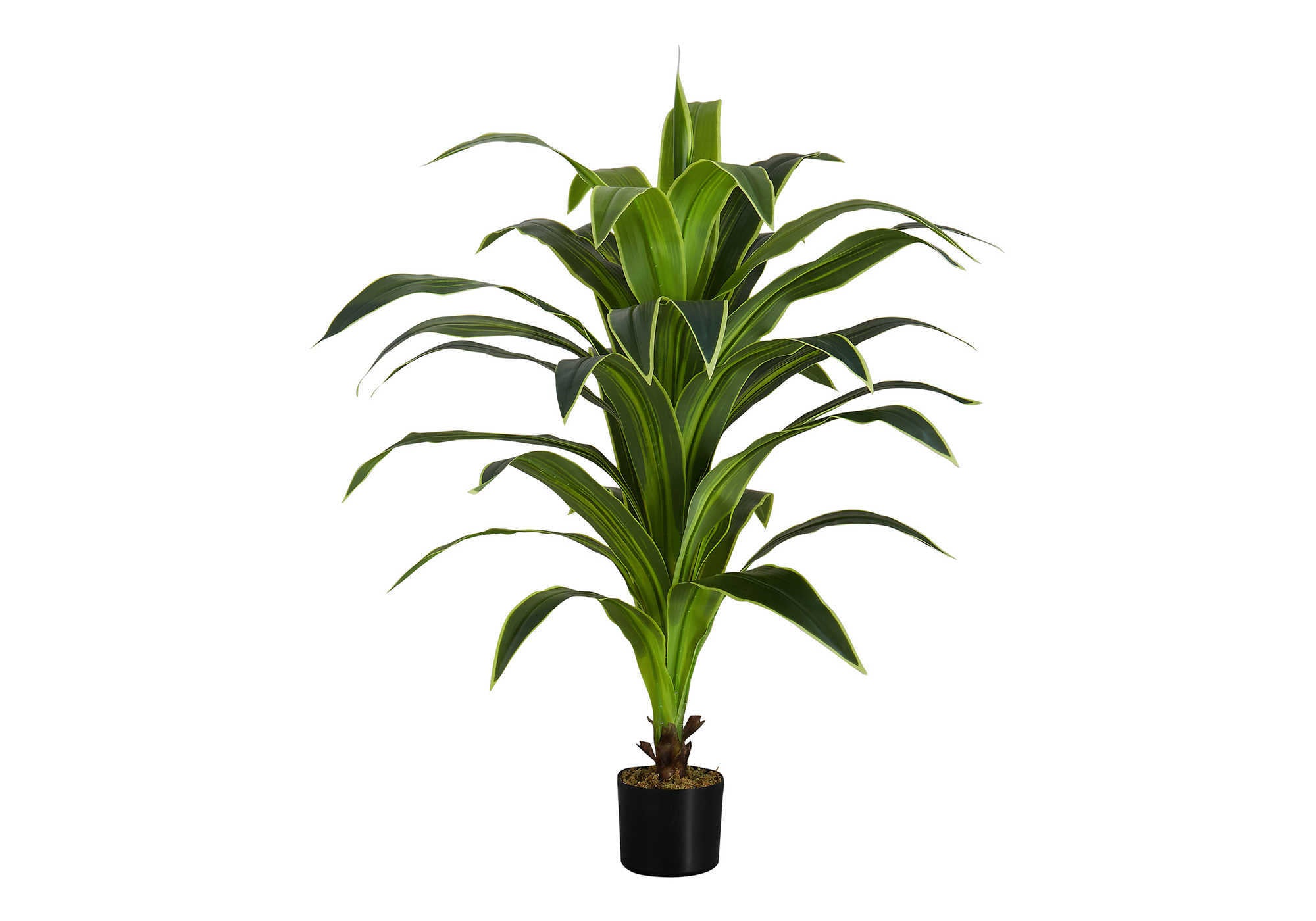 PLANTE ARTIFICIELLE – 119 cm H / DRACAENA D'INTÉRIEUR EN POT DE 13 cm N° I 9542