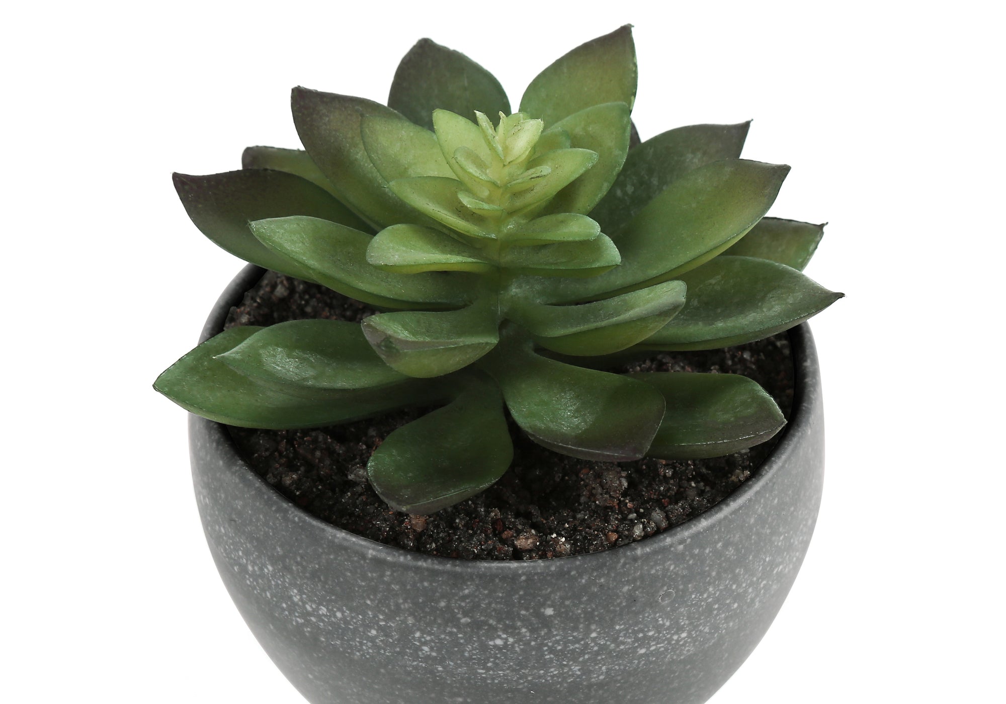 ARTIFICIAL PLANT - 3PCS / 6"H SUCCULENT IN A 3" GREY POT # I 9587