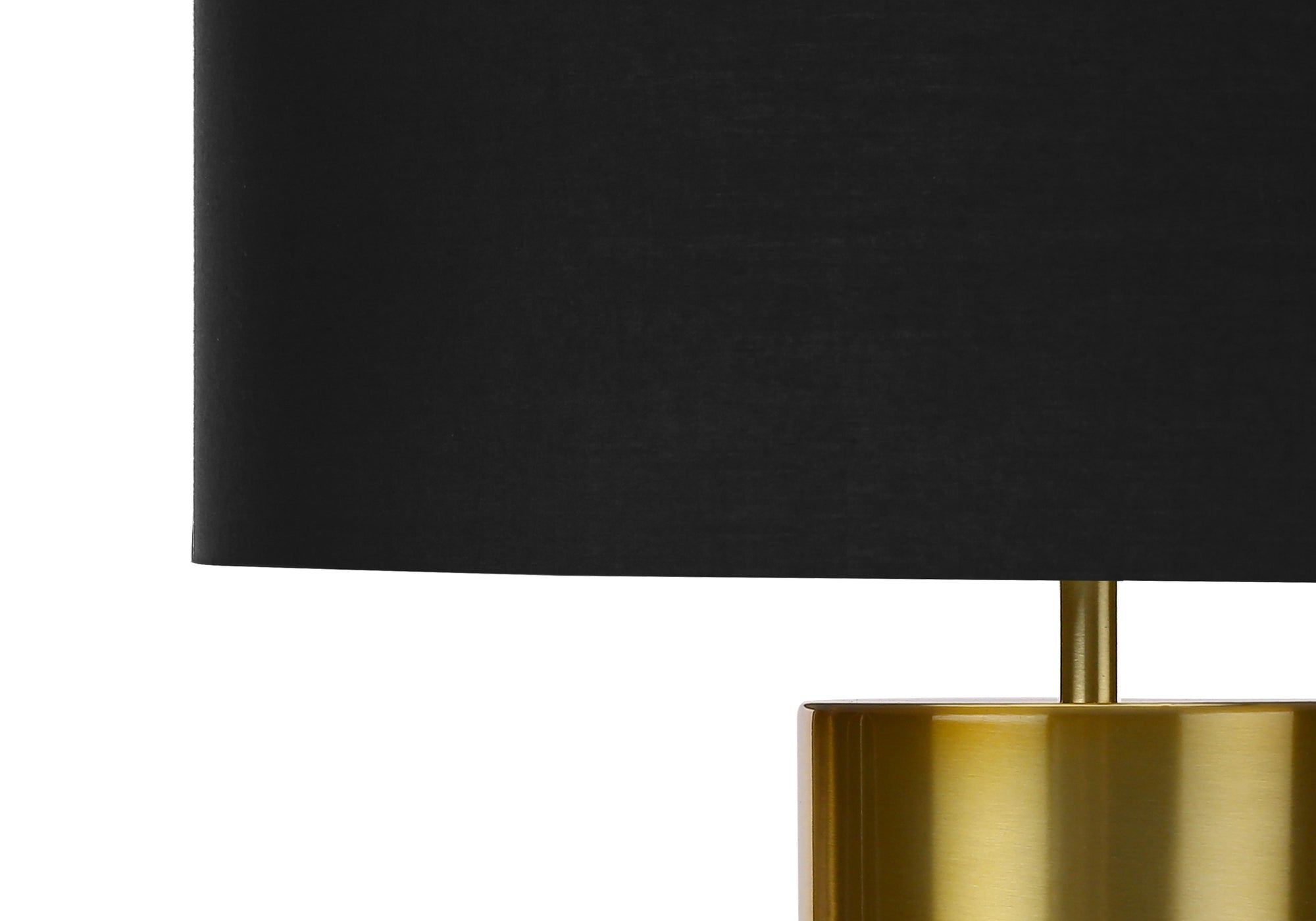 LIGHTING – 25"H TABLE LAMP BLACK CONCRETE / BLACK SHADE # I 9629