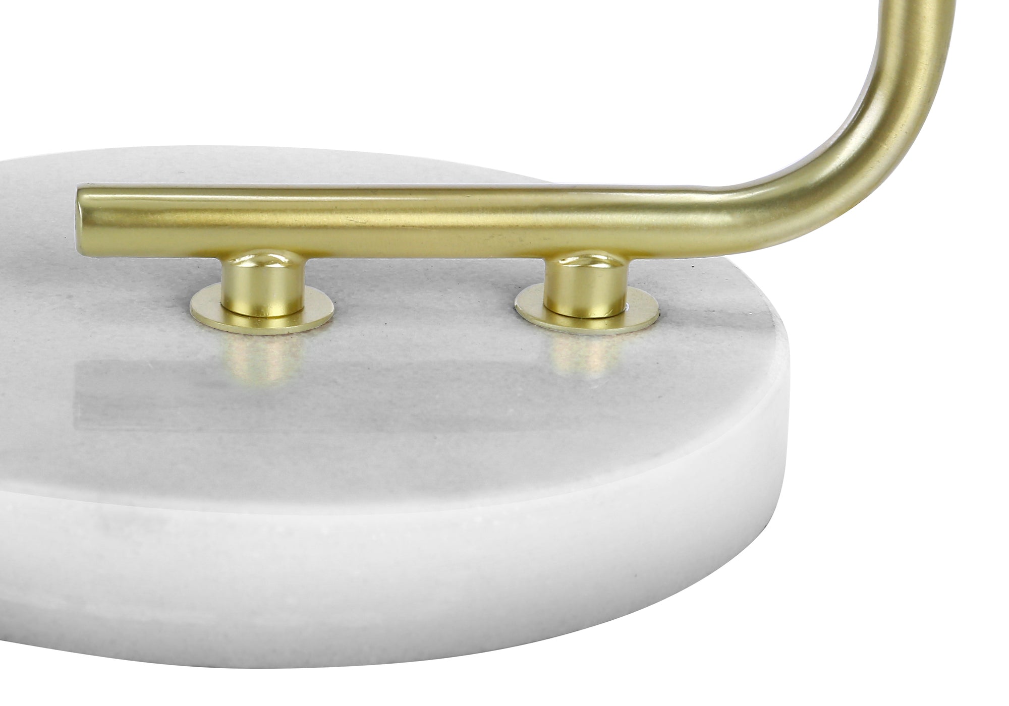 LUMINAIRES – LAMPE DE TABLE 51 cm (20 po) DE H, ABAT-JOUR EN MARBRE BLANC / IVOIRE N° I 9636