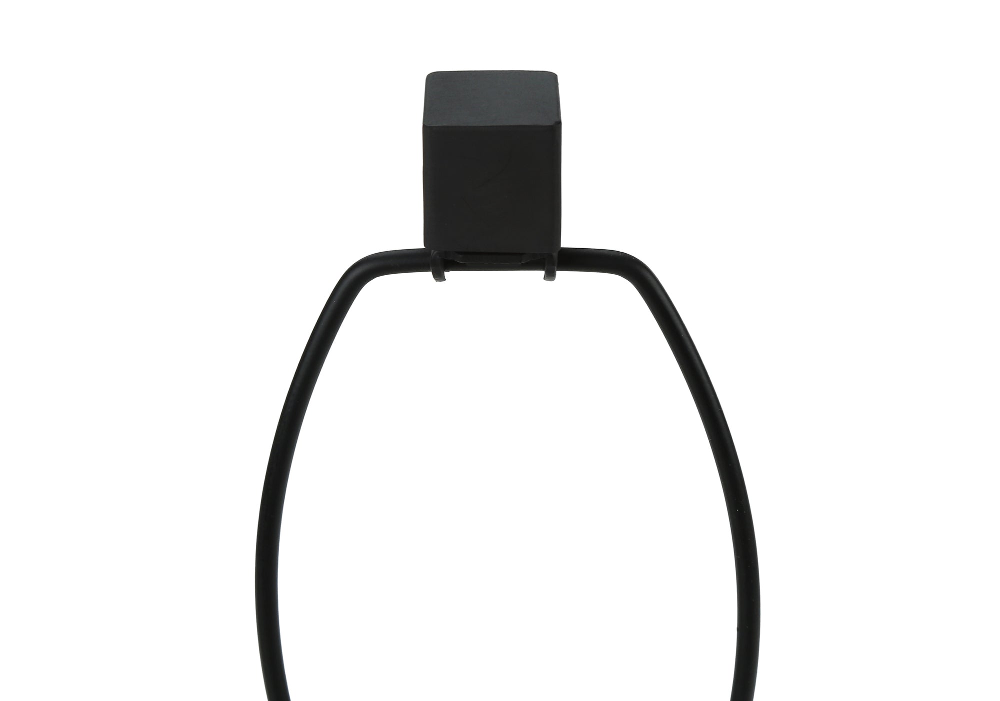 LAMPE DE TABLE 25" H MÉTAL NOIR/ABAT-JOUR BEIGE/USB # I 9638