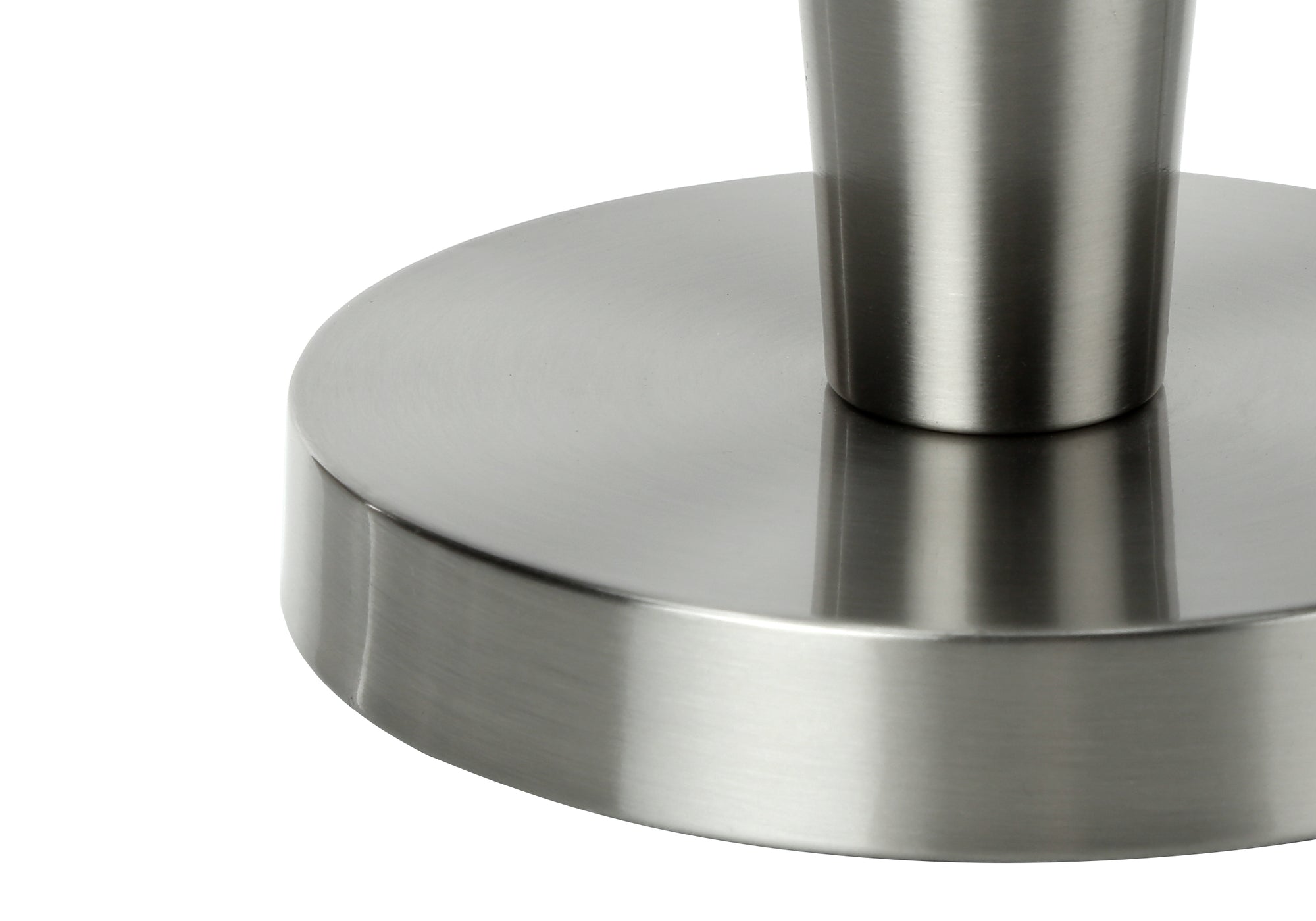 LIGHTING – 2PCS / 24"H TABLE LAMP NICKEL / GREY / USB # I 9642