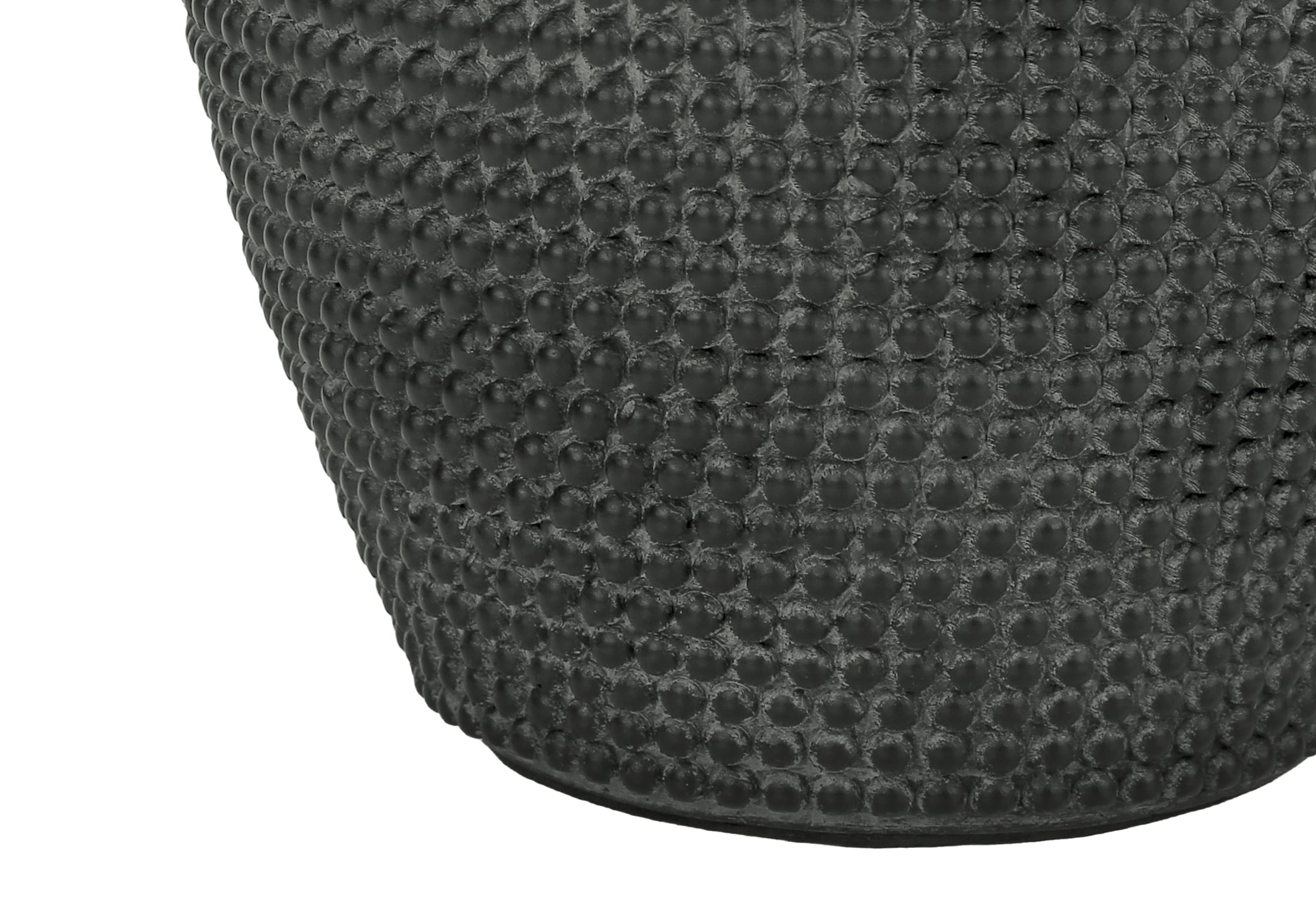 LUMIÈRE – LAMPE DE TABLE 61 cm (24 po) DE H, RÉSINE NOIRE / ABAT-JOUR IVOIRE # I 9655