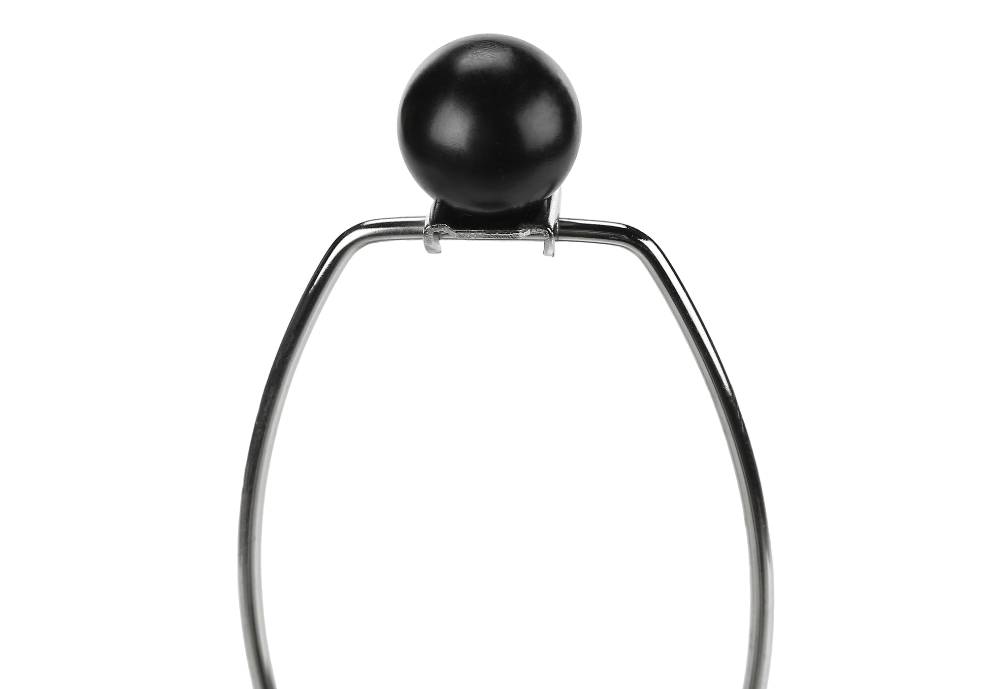 LUMIÈRE – LAMPE DE TABLE 61 cm (24 po) DE H, RÉSINE NOIRE / ABAT-JOUR IVOIRE # I 9655