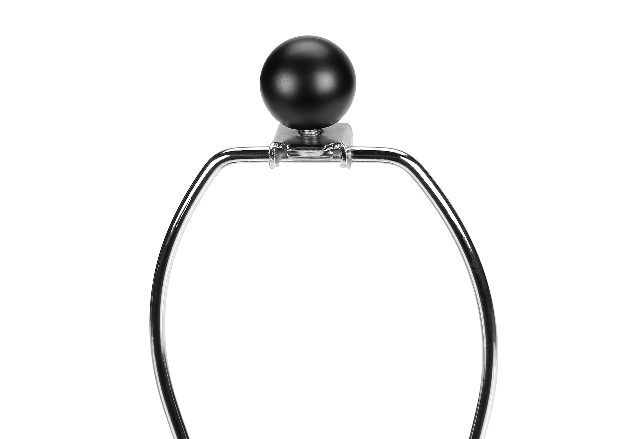 ÉCLAIRAGE – LAMPE DE TABLE 61 cm (24 po) DE H, BÉTON NOIR / ABAT-JOUR GRIS # I 9701