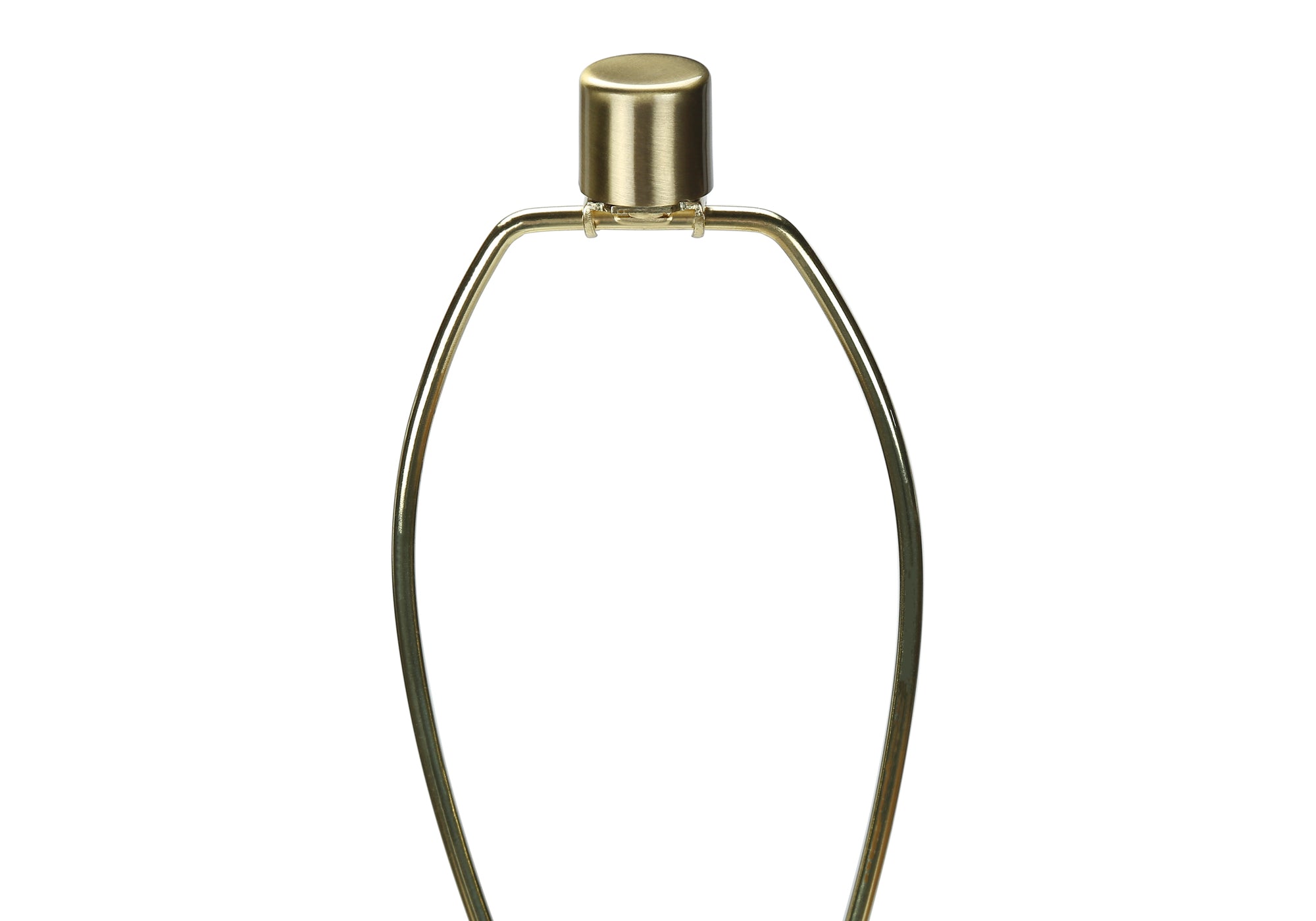 LIGHTING – 63"H TRIPOD FLOOR LAMP BRASS METAL / IVORY # I 9736