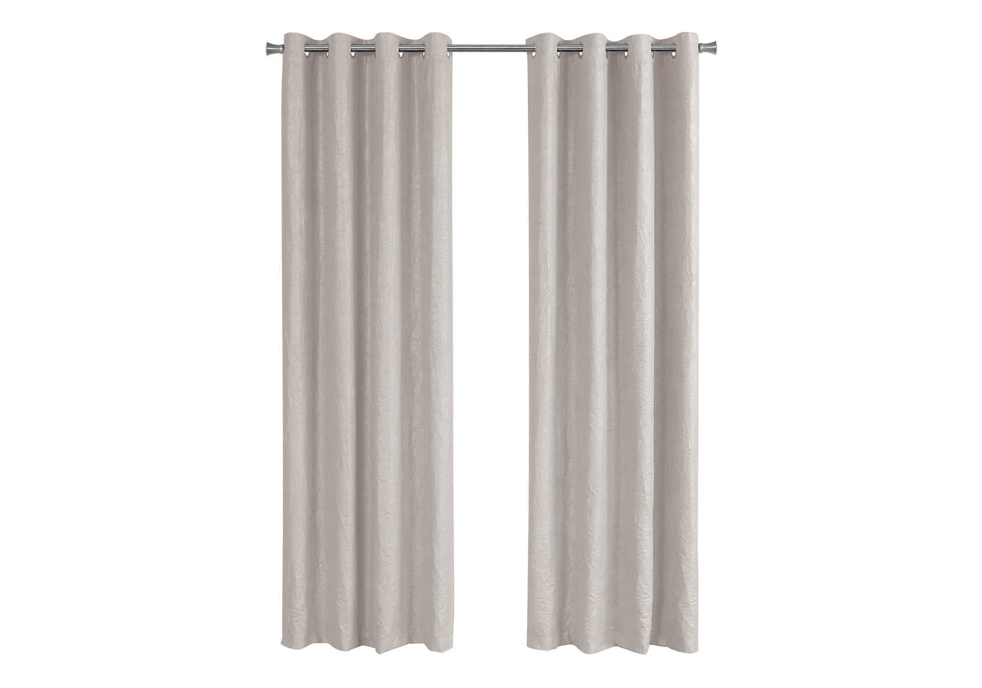 CURTAIN PANEL - 2PCS / 52"W X 95"H IVORY ROOM DARKENING # I 9818