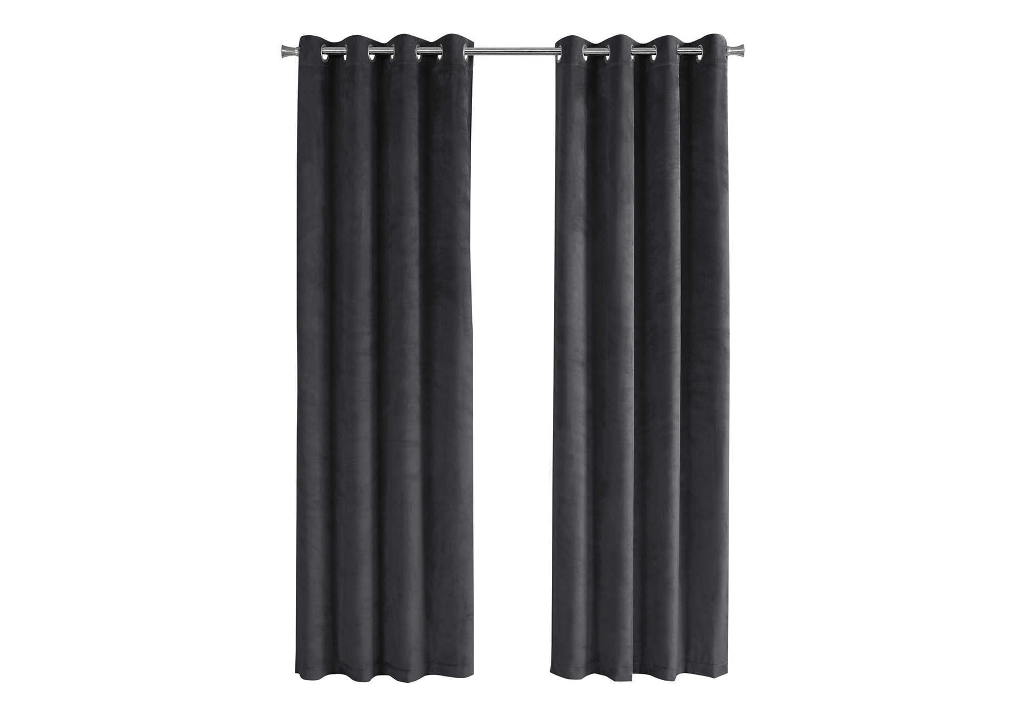 CURTAIN PANEL - 2PCS / 52"W X 95"H GREY ROOM DARKENING # I 9824