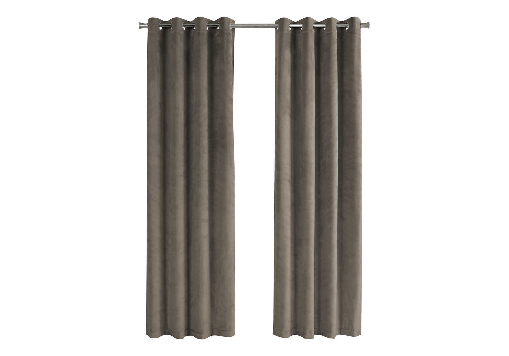 CURTAIN PANEL - 2PCS / 52"W X 95"H TAUPE ROOM DARKENING # I 9827