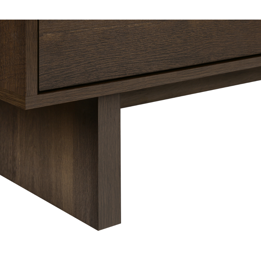 Lunex – 72" Wood-Look TV Stand – Dark Brown