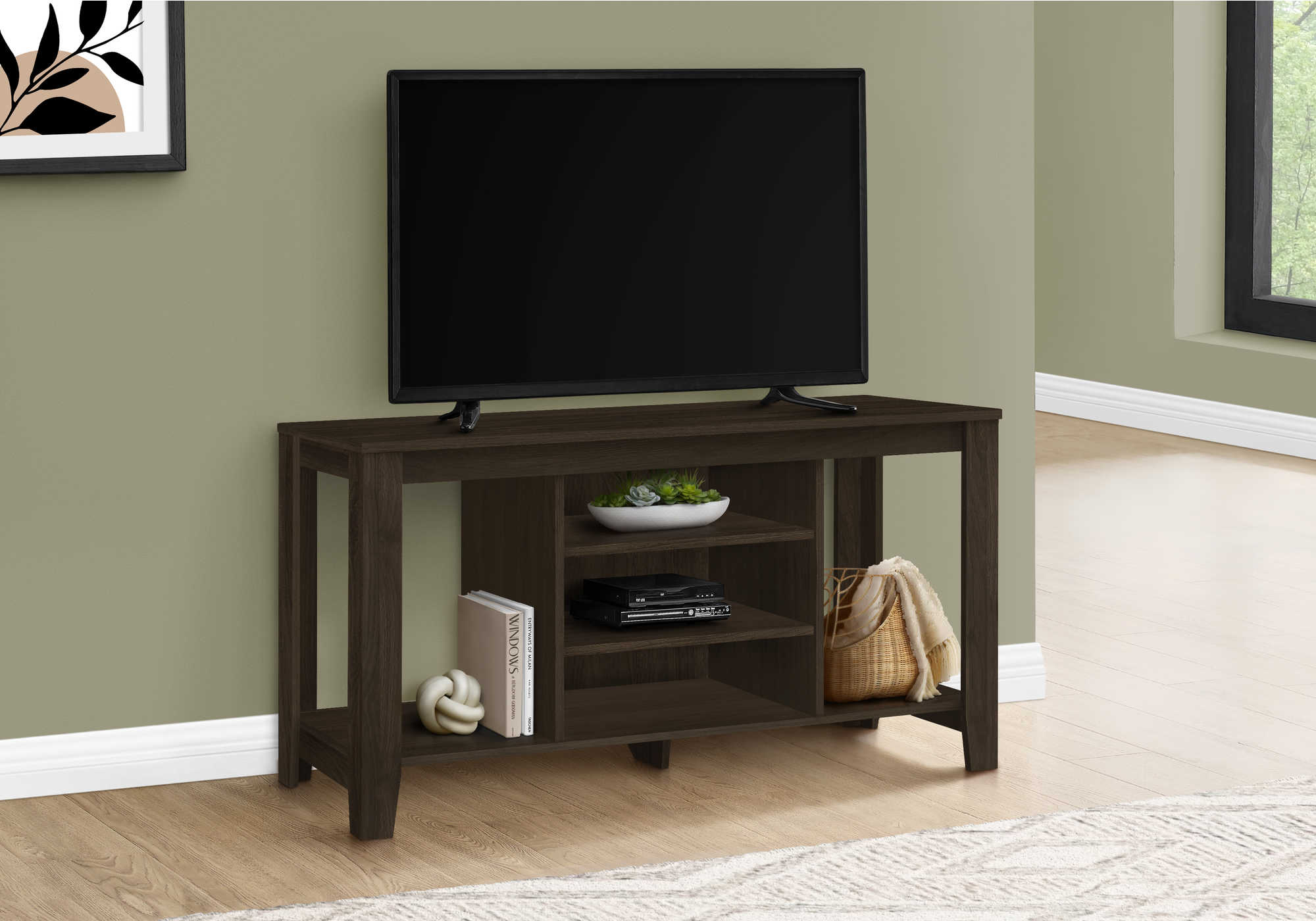 MEUBLE TÉLÉVISEUR - 48"L / ESPRESSO # I 3529