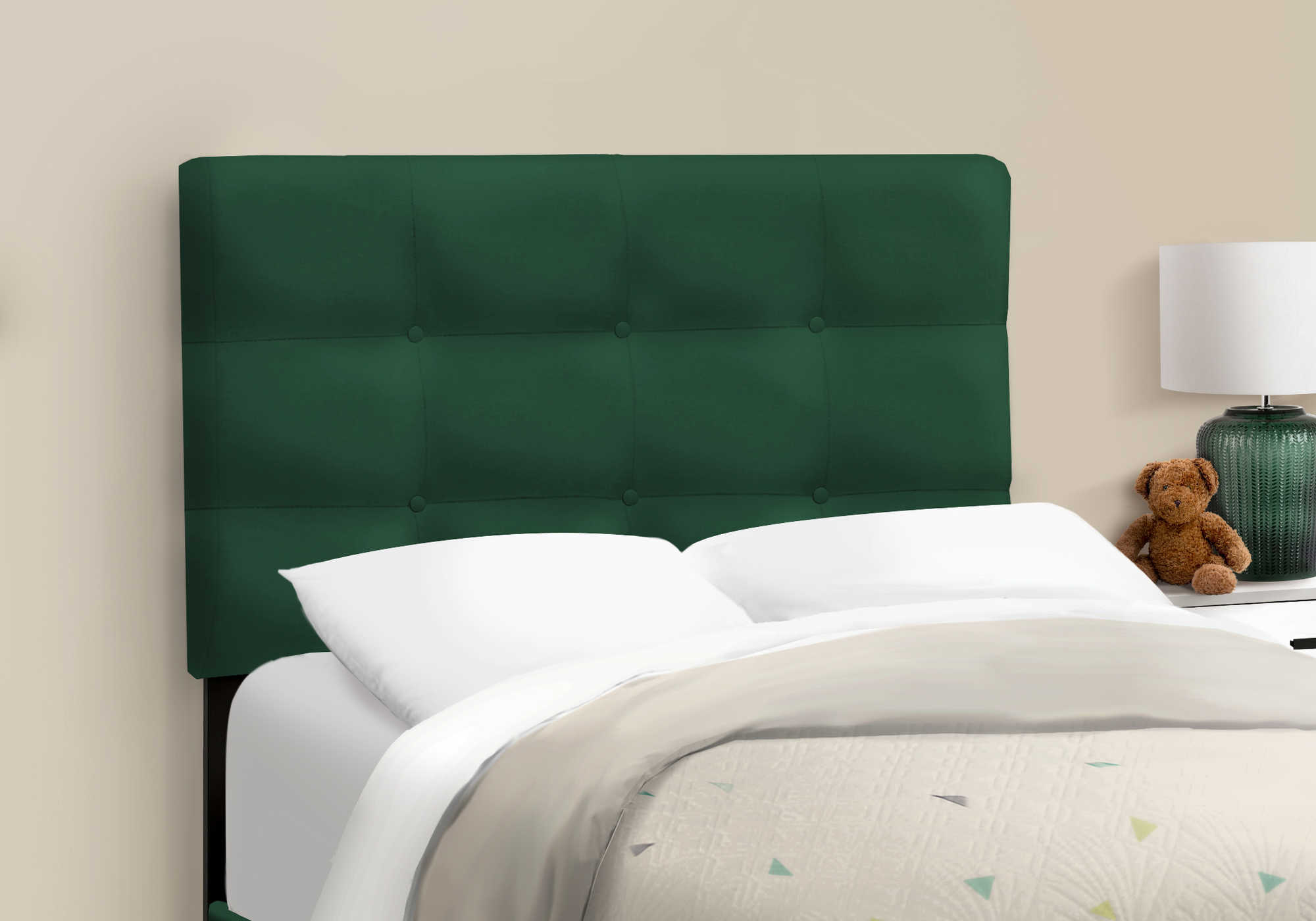 Twin Bed – Green Velvet Bed I 5917T