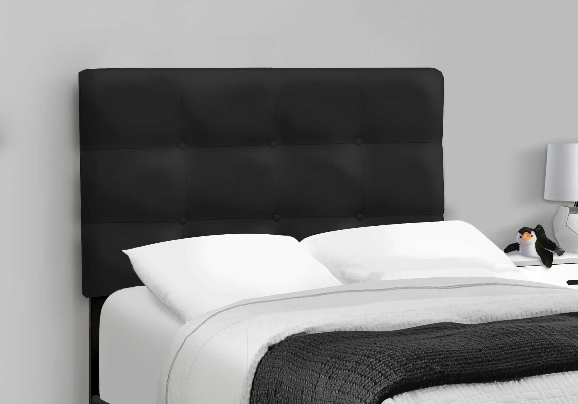 Twin Bed – Black Velvet Bed I 5924T