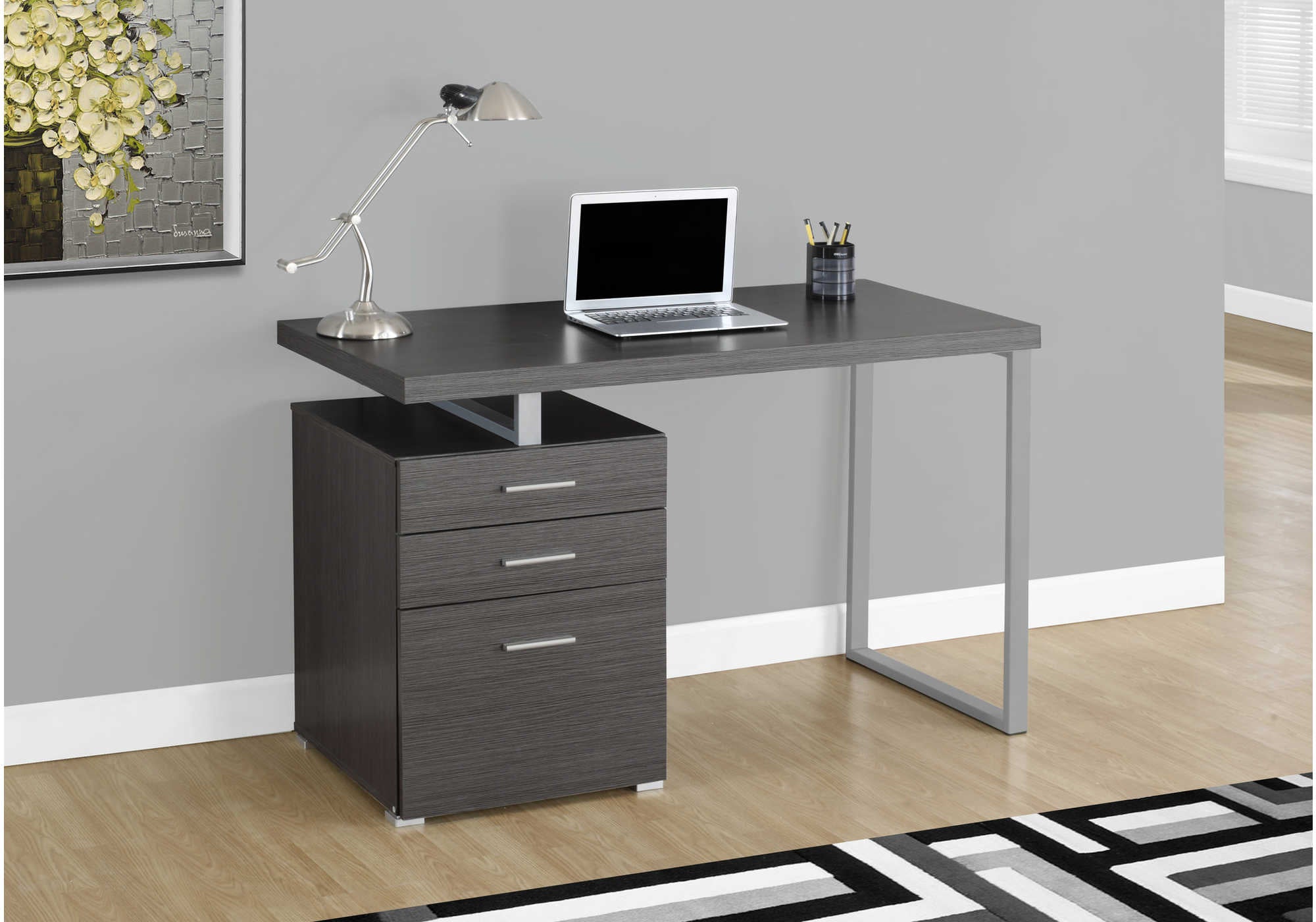 COMPUTER DESK - 48"L / GREY LEFT OR RIGHT FACING # I 7426