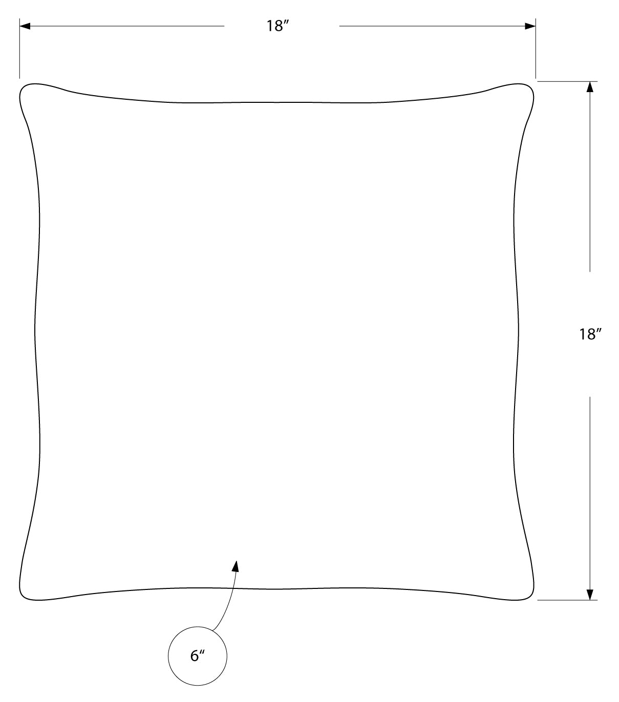 COUSSIN – 45,7 cm x 45,7 cm / SATIN BLEU PÂLE / 1 PIÈCE # I 9342