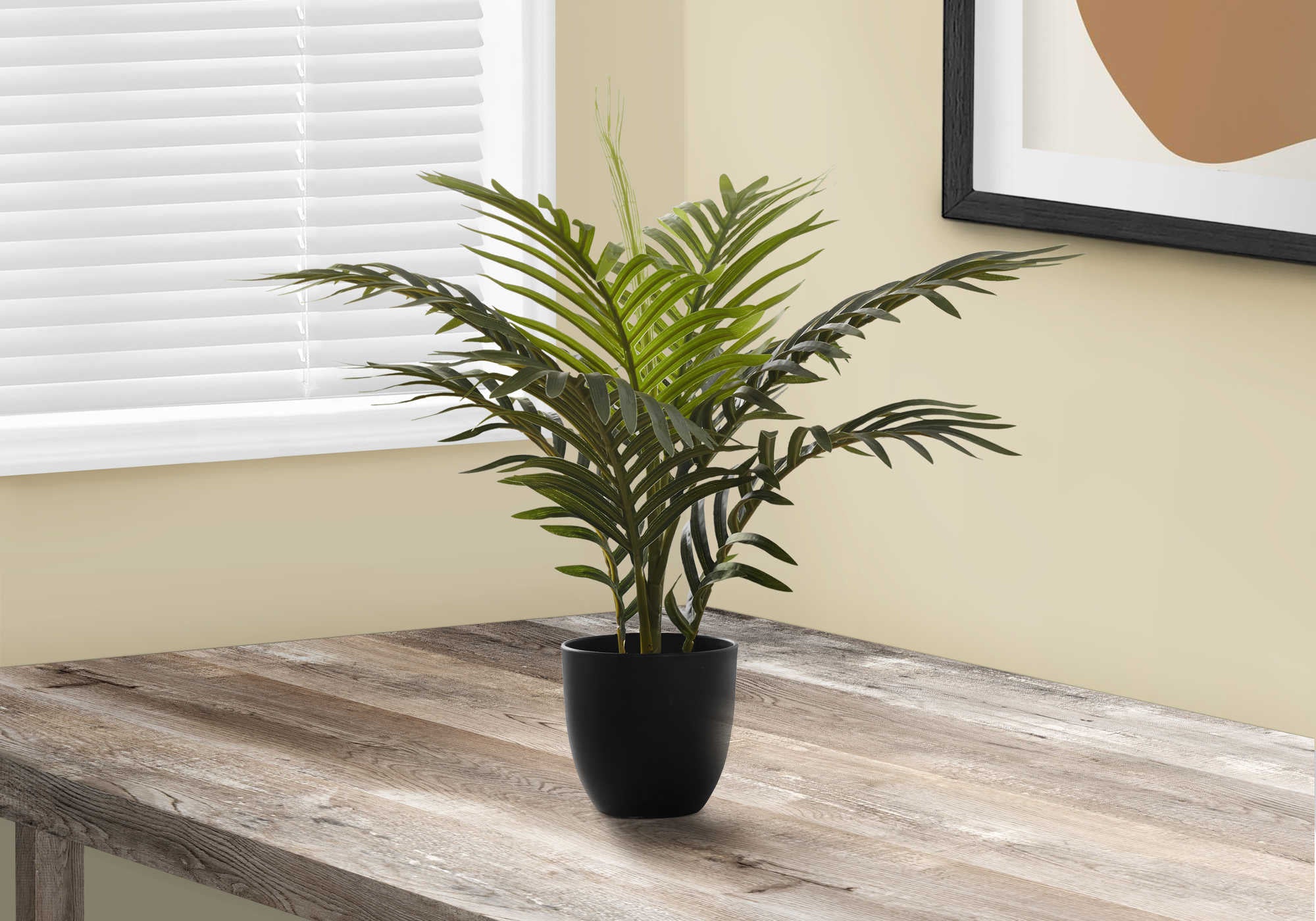 ARTIFICIAL PLANT - 20"H / INDOOR PALM IN A 5" POT # I 9501