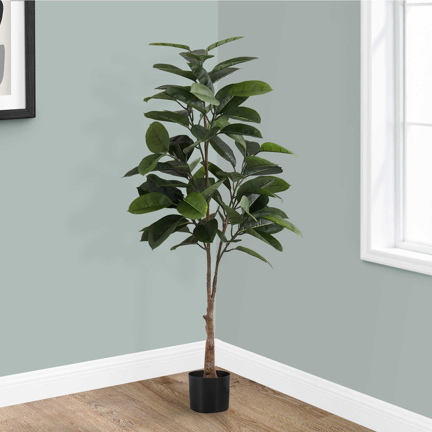 PLANTE ARTIFICIELLE – 132 cm H / CAOUTCHOUC D'INTÉRIEUR EN POT DE 13 cm # I 9514