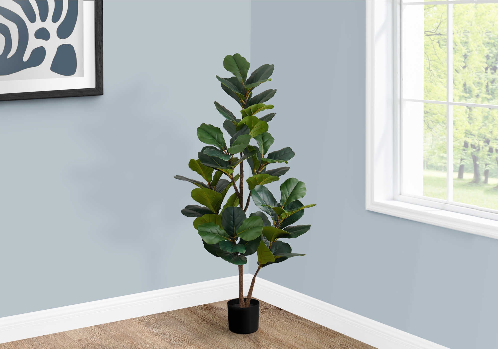 ARTIFICIAL PLANT - 49"H / INDOOR FIDDLE TREE IN A 5" POT # I 9517