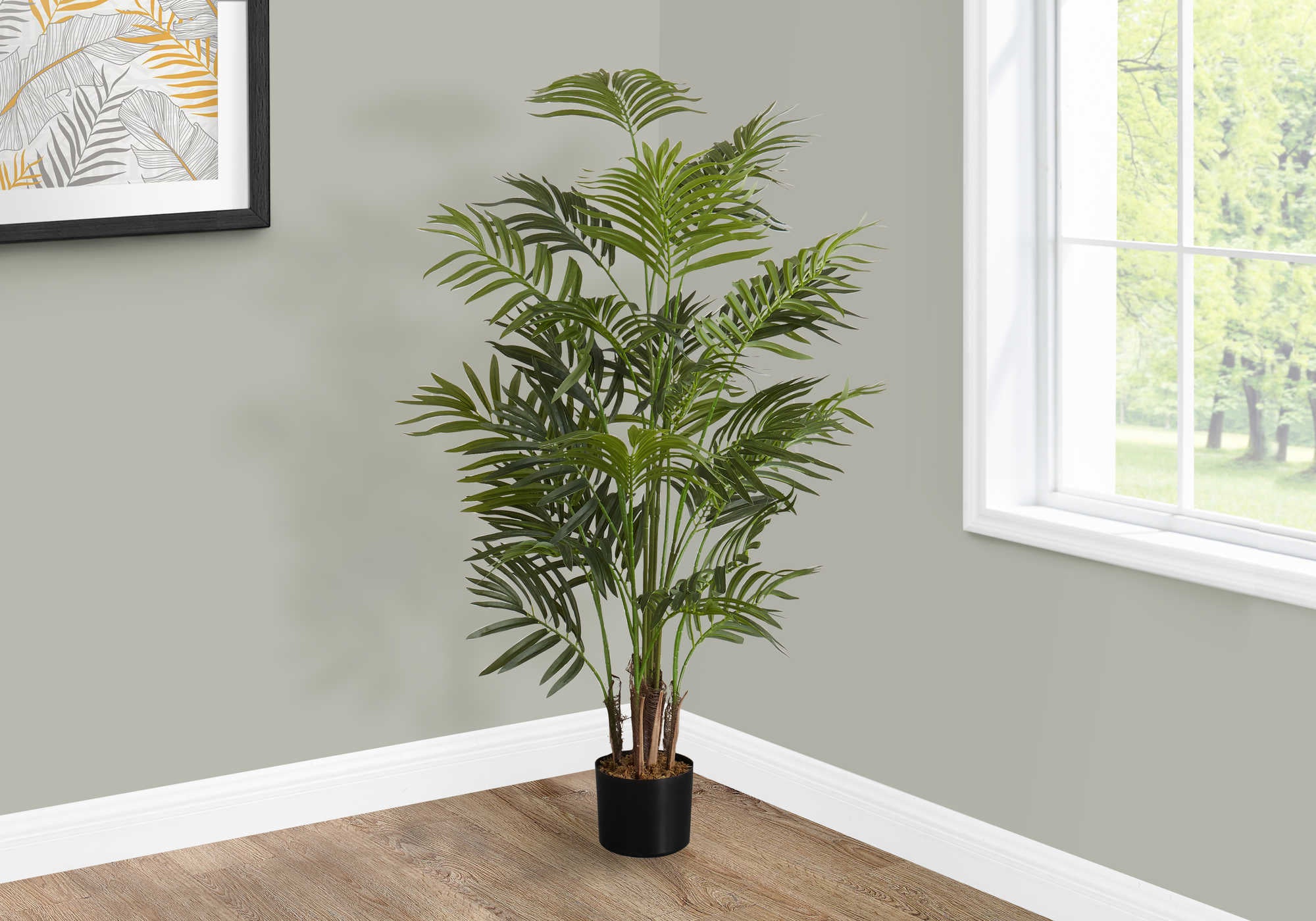 ARTIFICIAL PLANT - 47"H / INDOOR ARECA PALM TREE/ 5" POT # I 9538