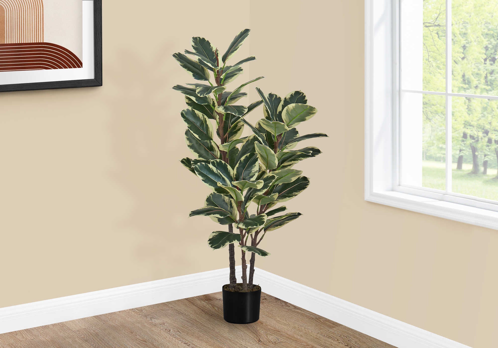 PLANTE ARTIFICIELLE – 119 cm H / CHÊNE D'INTÉRIEUR EN POT DE 13 cm # I 9544
