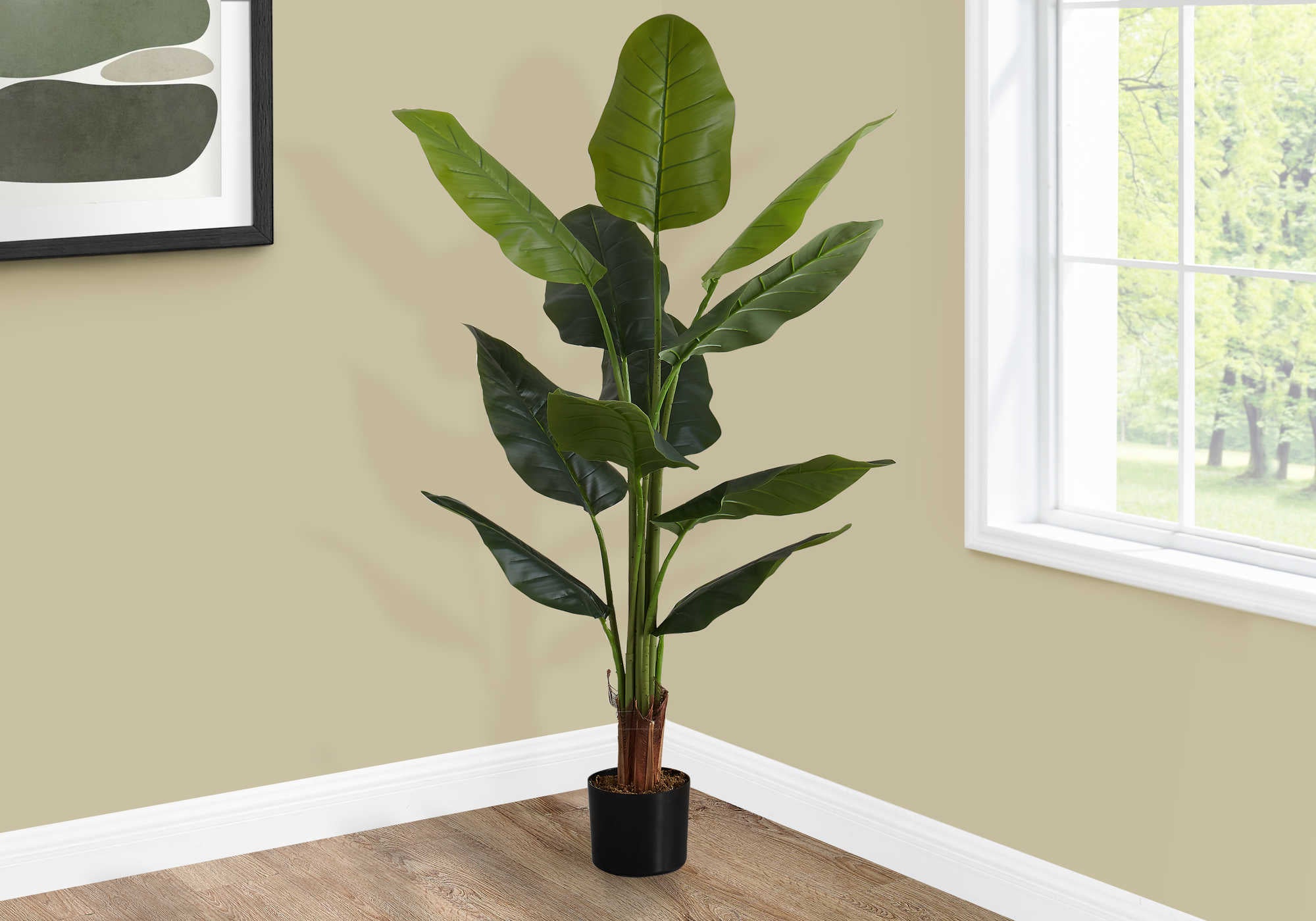 ARTIFICIAL PLANT - 59"H / INDOOR STRELITZIA IN A 5" POT # I 9545
