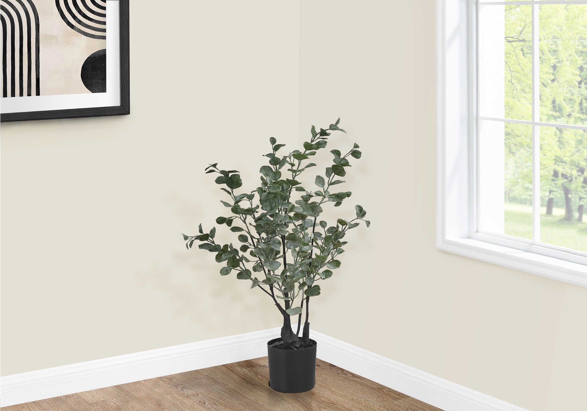 ARTIFICIAL PLANT - 35"H / INDOOR EUCALYPTUS IN A 5" POT # I 9562