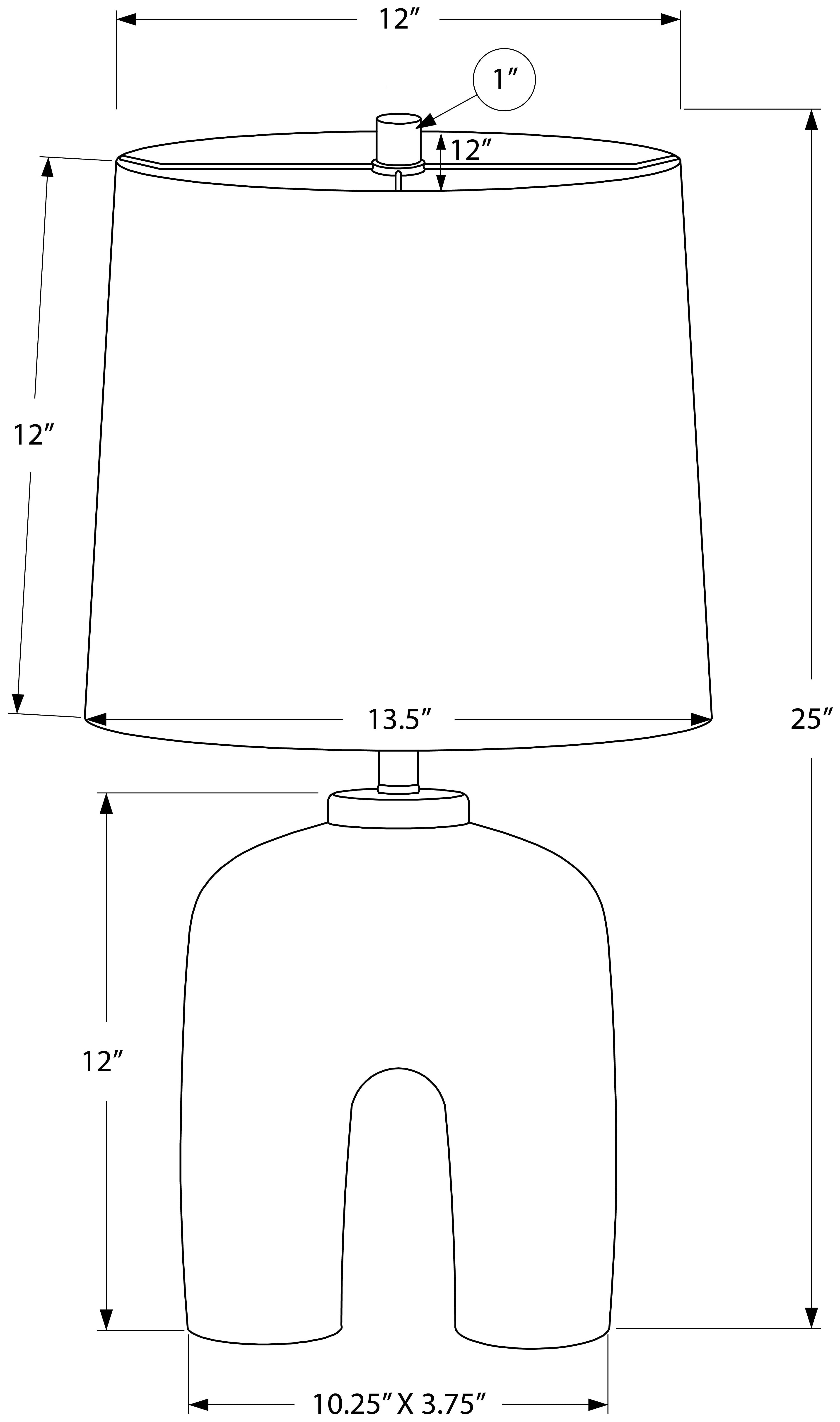 LUMINAIRES – LAMPE DE TABLE 63,5 cm (25 po) DE H, RÉSINE CRÈME / ABAT-JOUR BEIGE N° I 9728