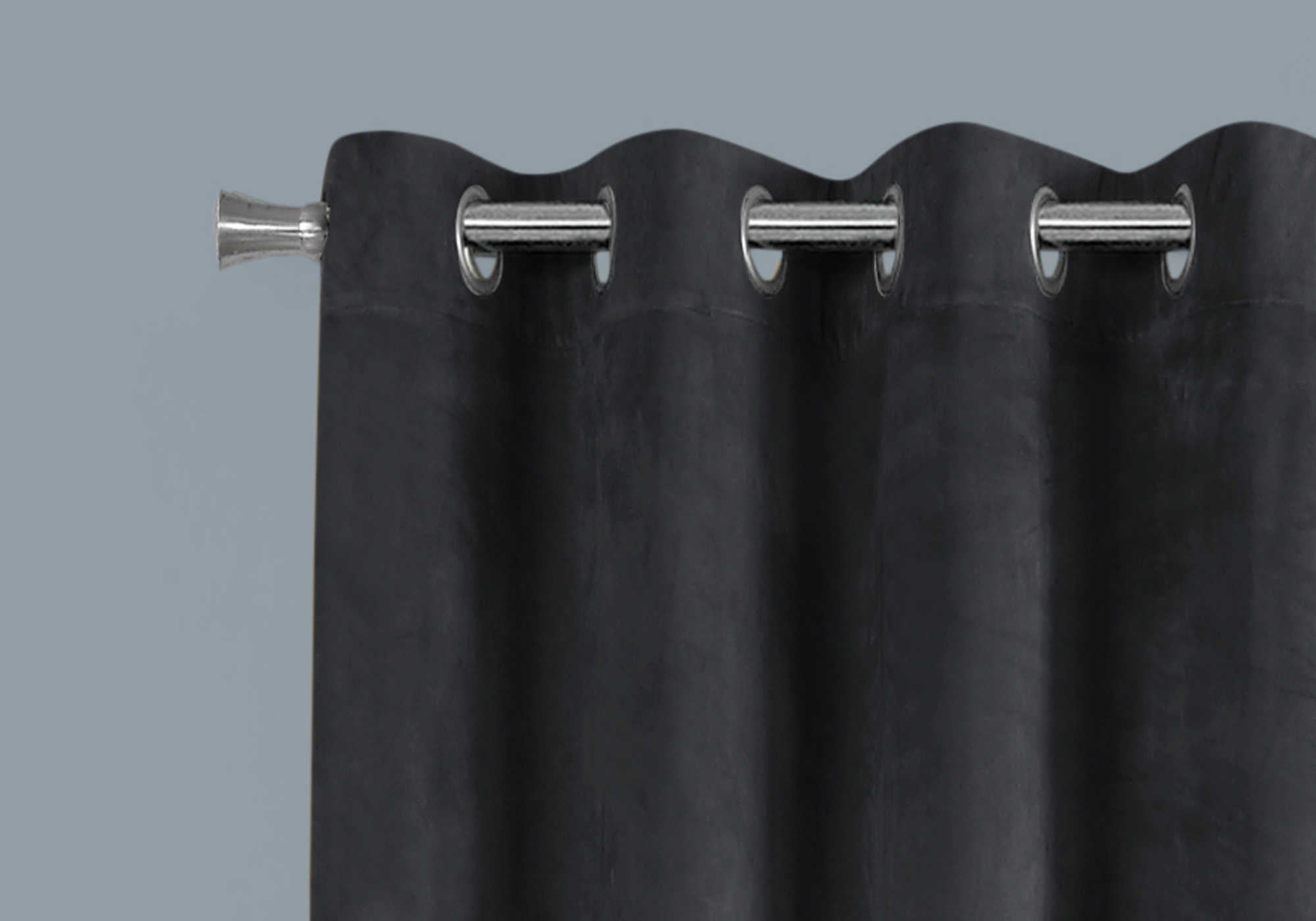 CURTAIN PANEL – 2PCS / 52"W X 95"H GREY ROOM DARKENING # I 9824