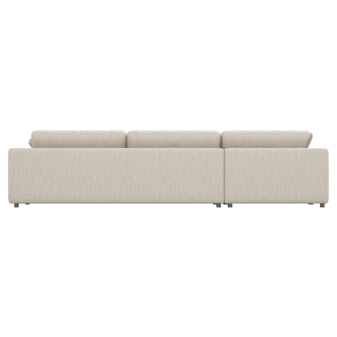 Joelle – Canapé d'angle – Tissu beige