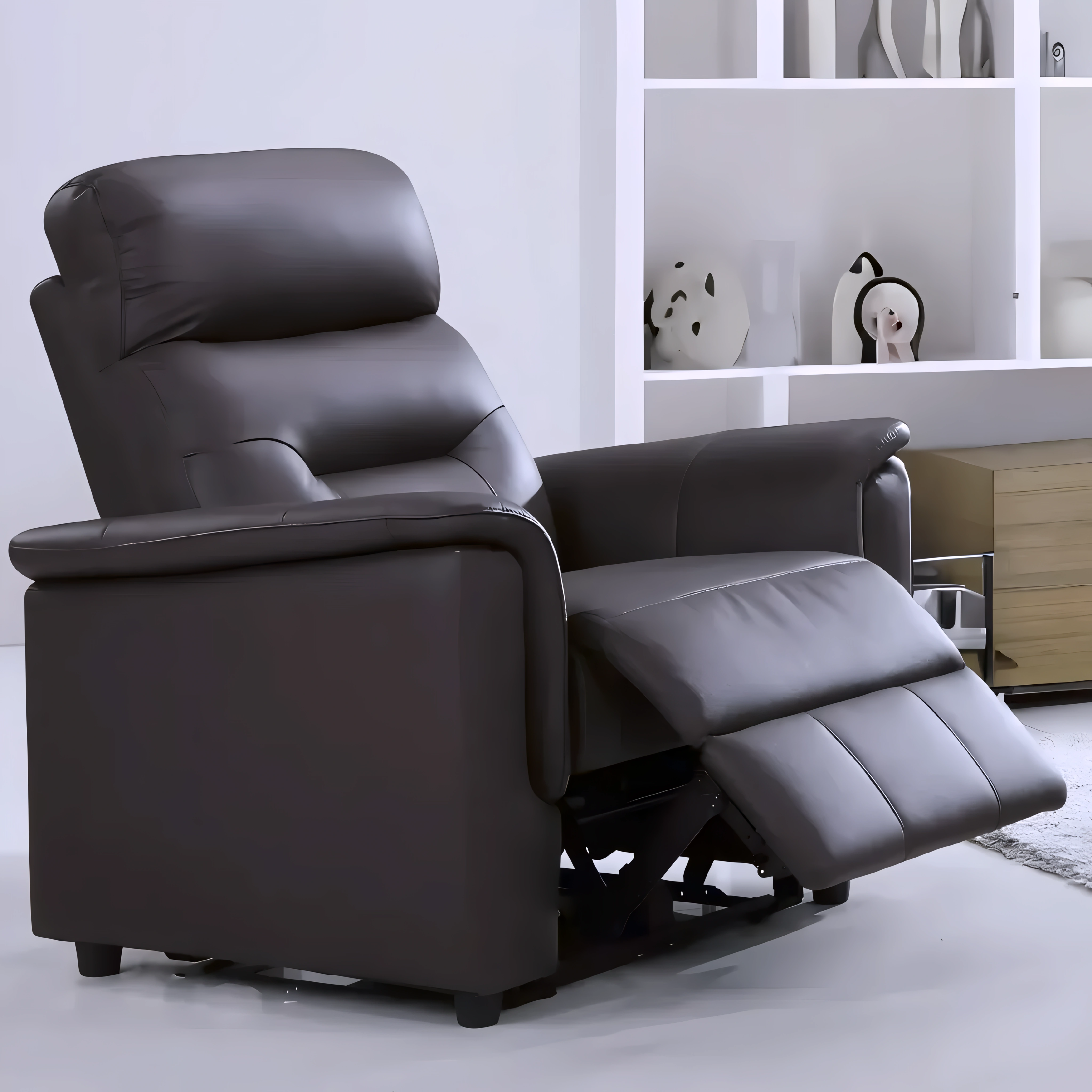 Kargus – Power Recliner Set – Genuine Leather – Espresso