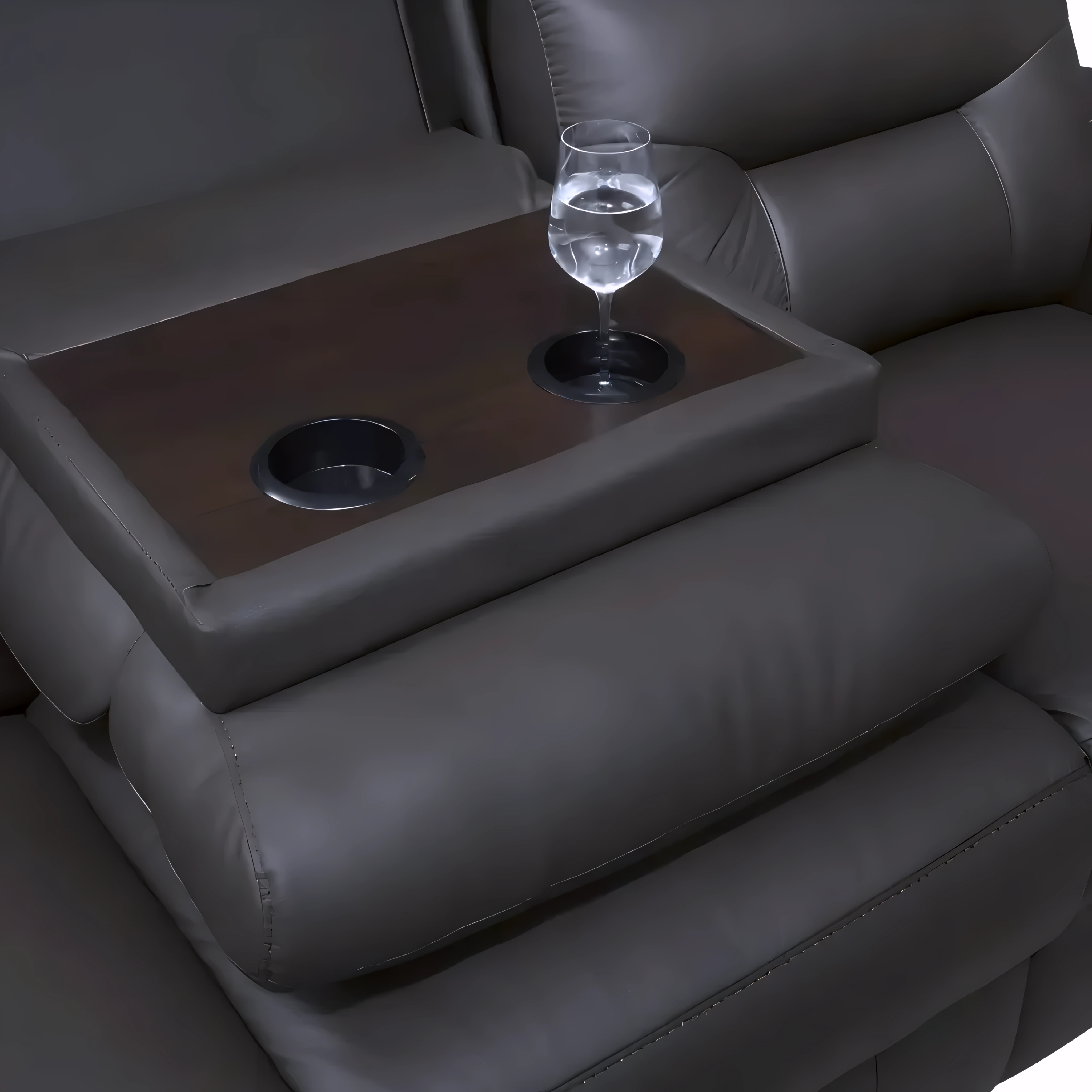 Kargus – Power Recliner Set – Genuine Leather – Espresso