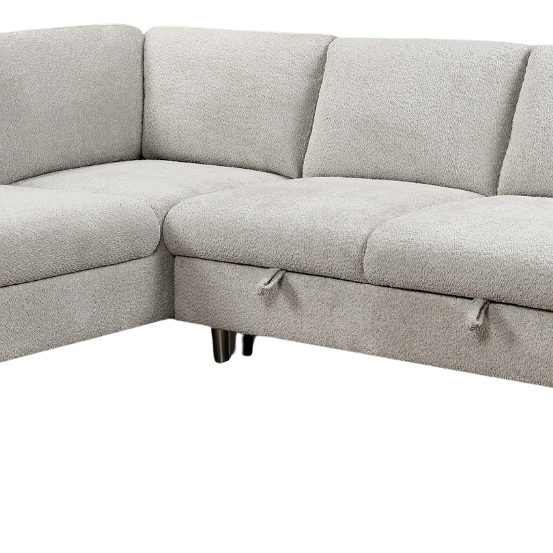 Kivel – Canapé-lit Sectionnel – Gris