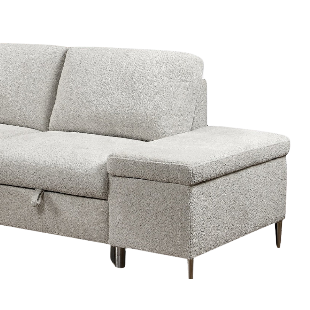 Kivel – Canapé-lit Sectionnel – Gris