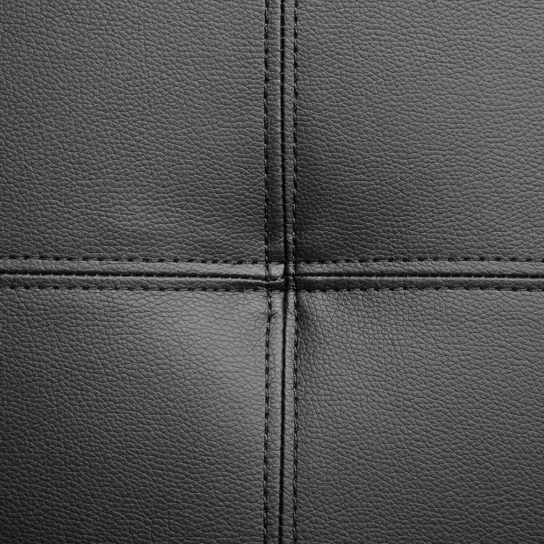 Kivo – Canapé Sectionnel – Simili Cuir Noir