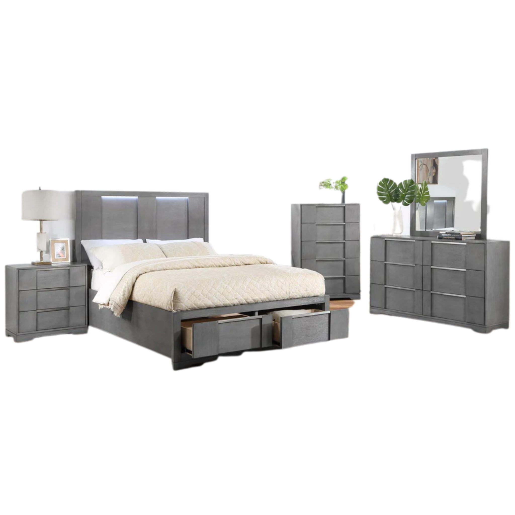 Queen Bedroom Set – Kylie Silver