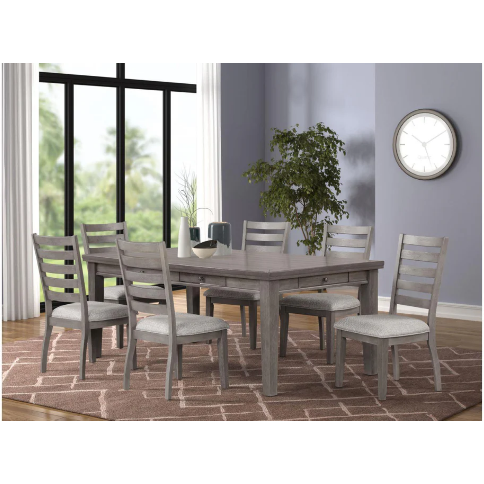 LILLY DINING SET 7PCS - WITHOUT SERVER