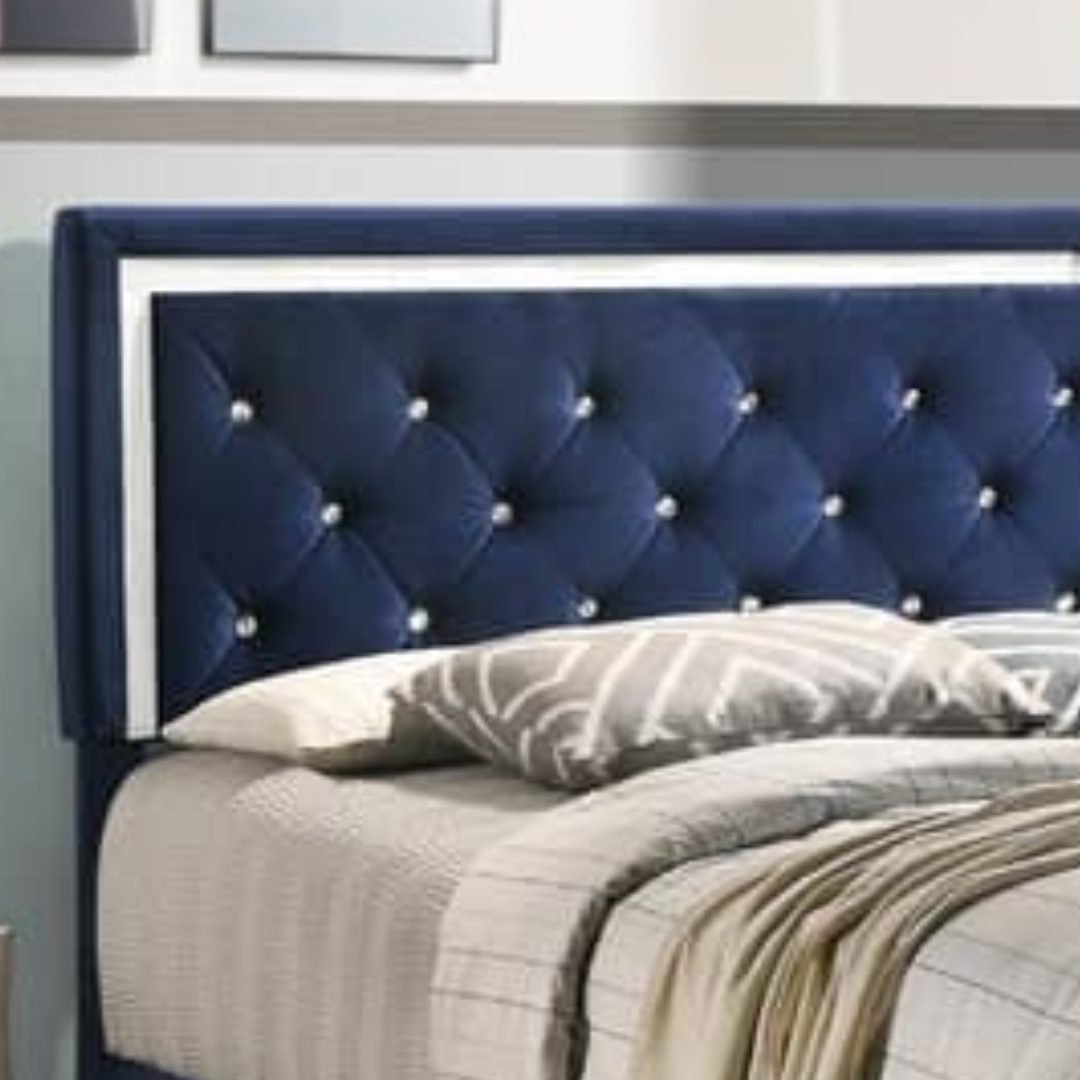Ardenzo – Lit King Velvet – Bleu