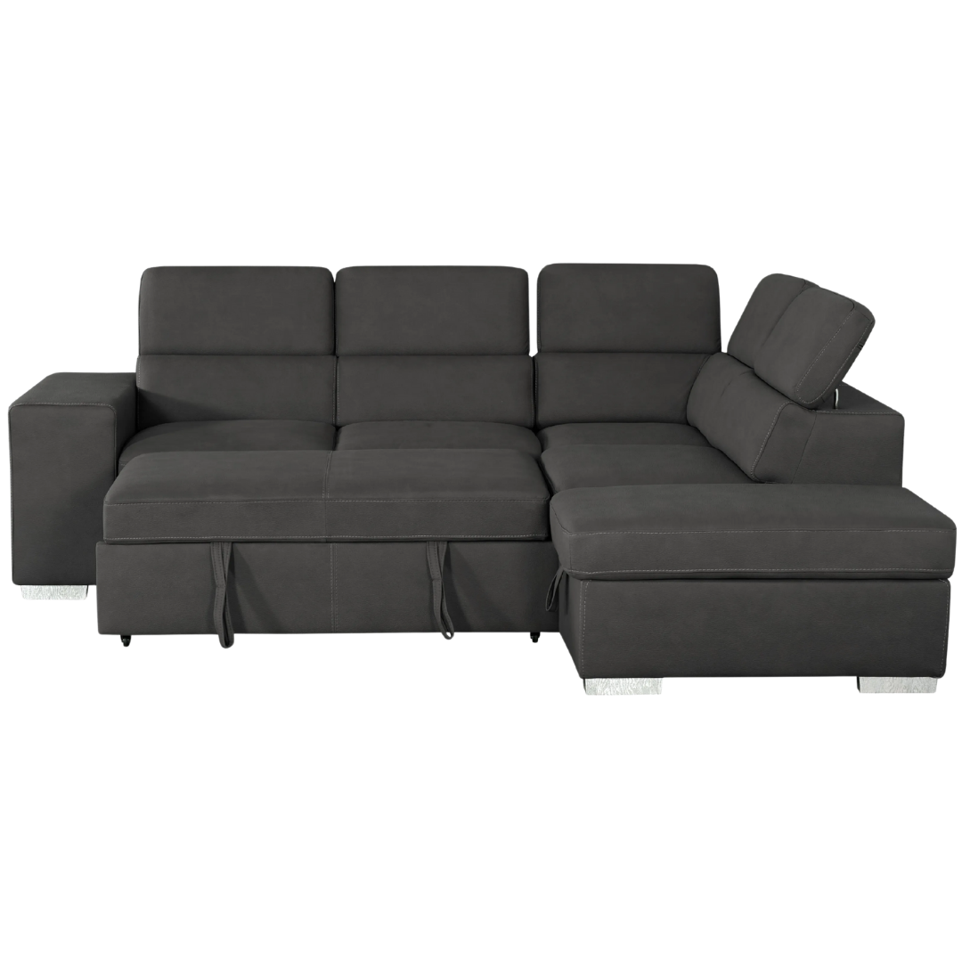 Laya – Canapé-lit d'angle – Anthracite