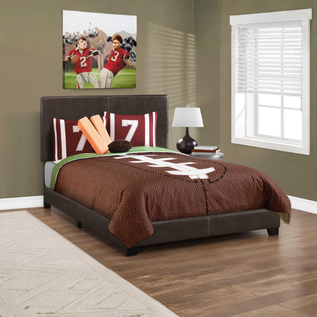 Lexden – Lit double – PU (marron foncé)