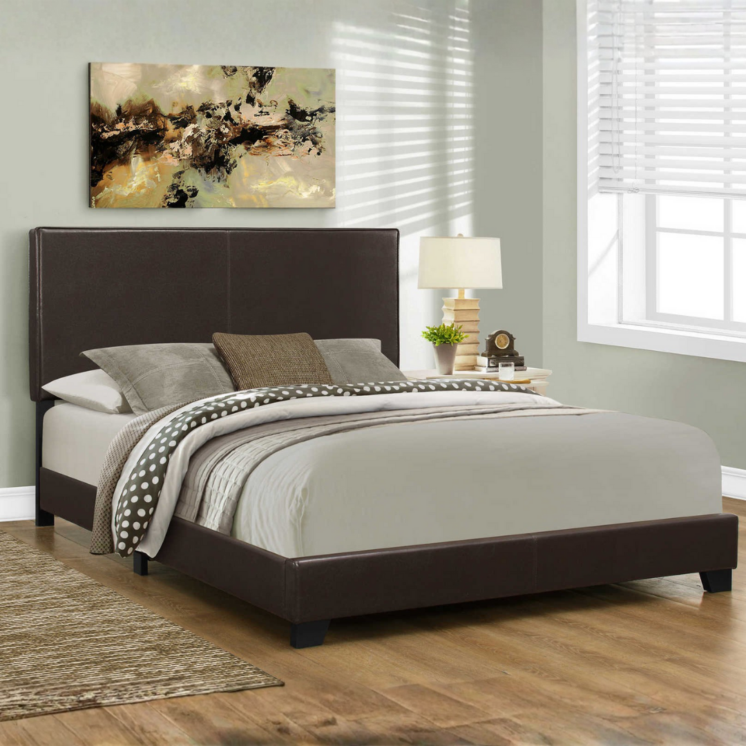 Lexden – Lit Queen – PU (Marron foncé)