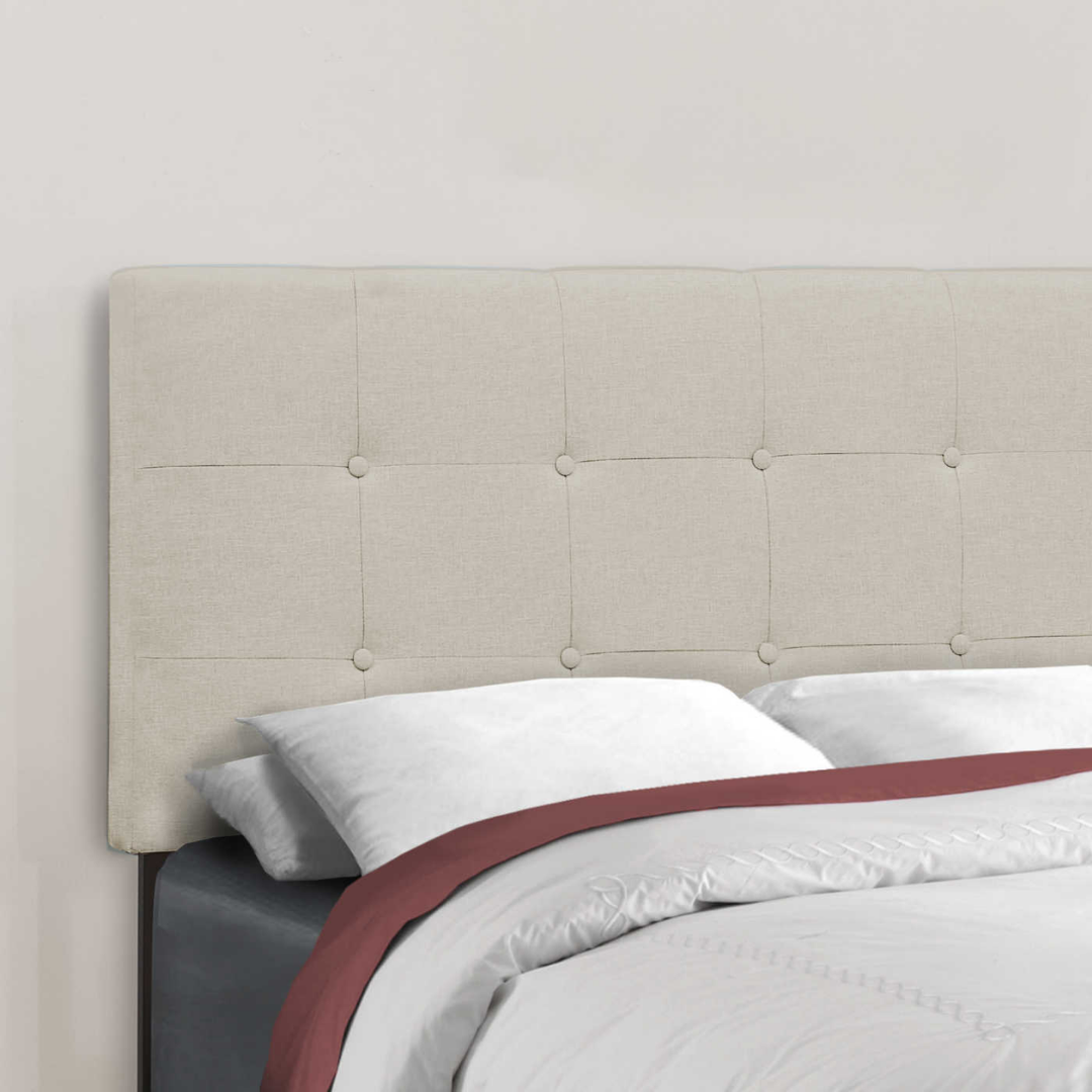 Lindra – Lit Double – Tissu (Lin Beige)