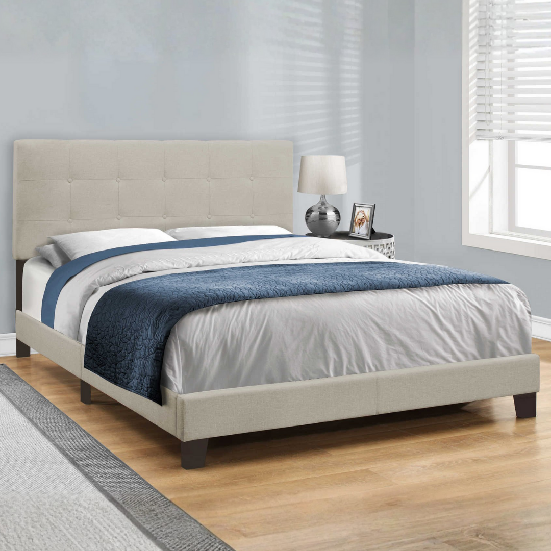 Lindra – Lit Queen – Tissu (Lin Beige)