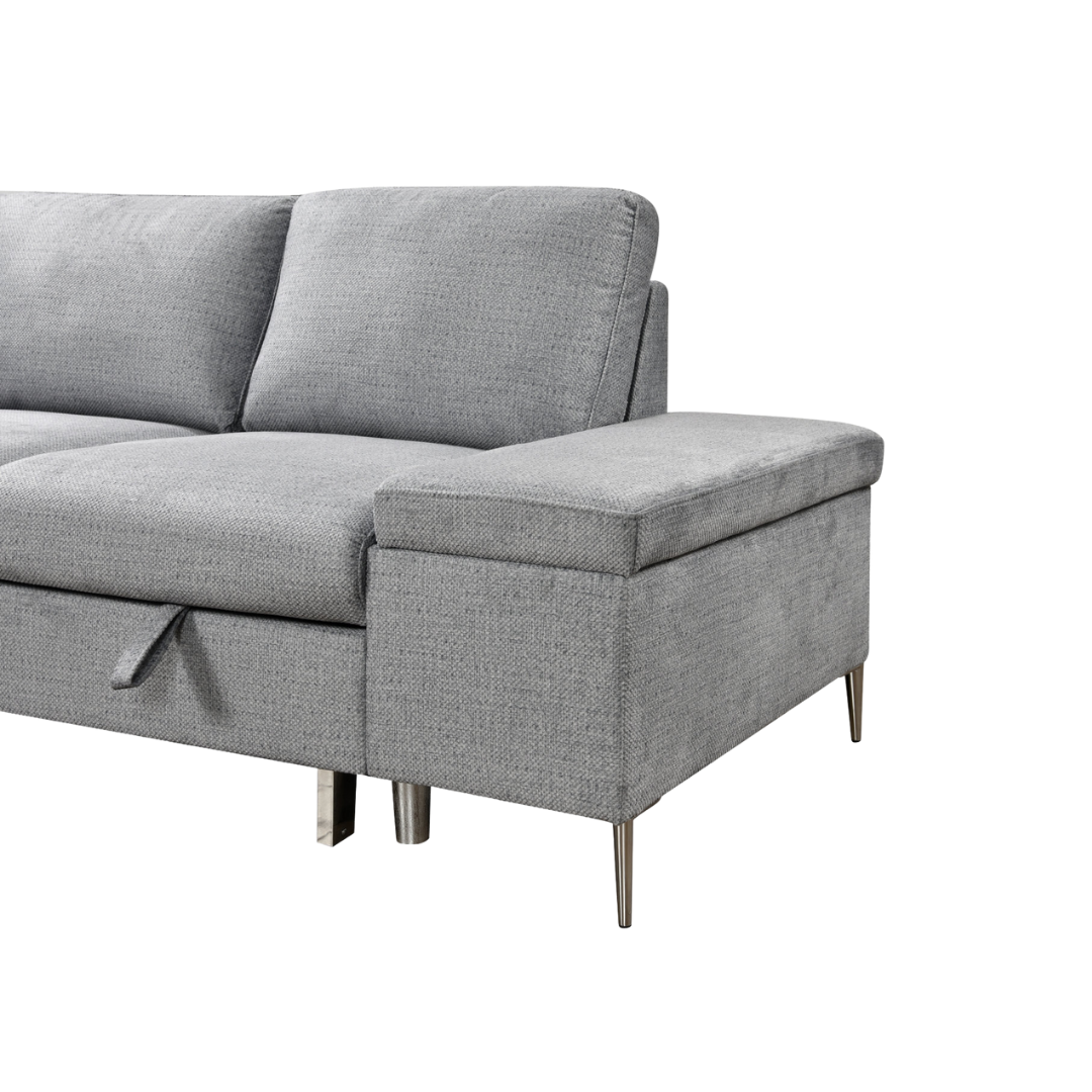 Lirix – Canapé-lit d'angle – Gris