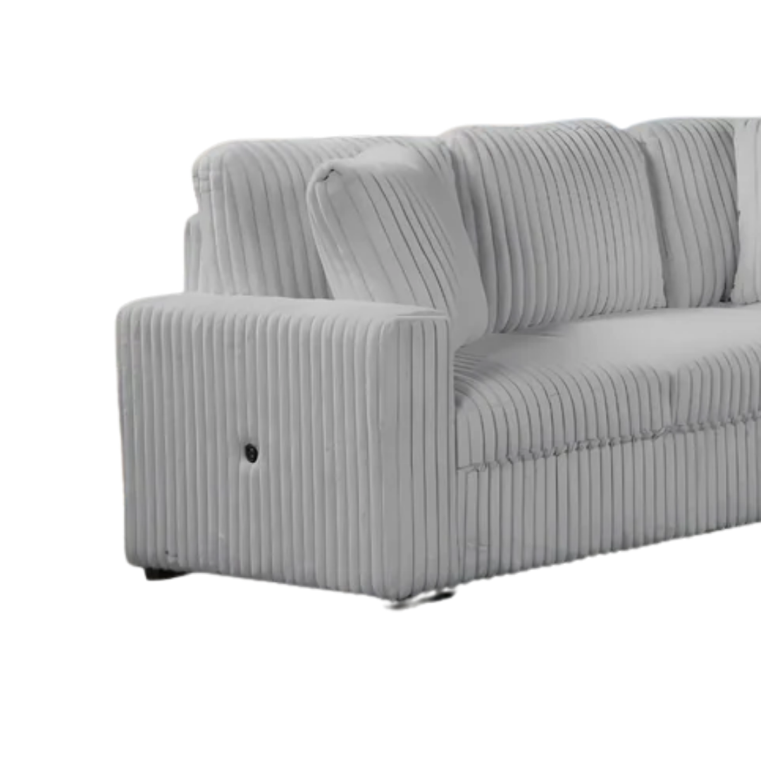 Lirven – Canapé-lit d'angle – Gris