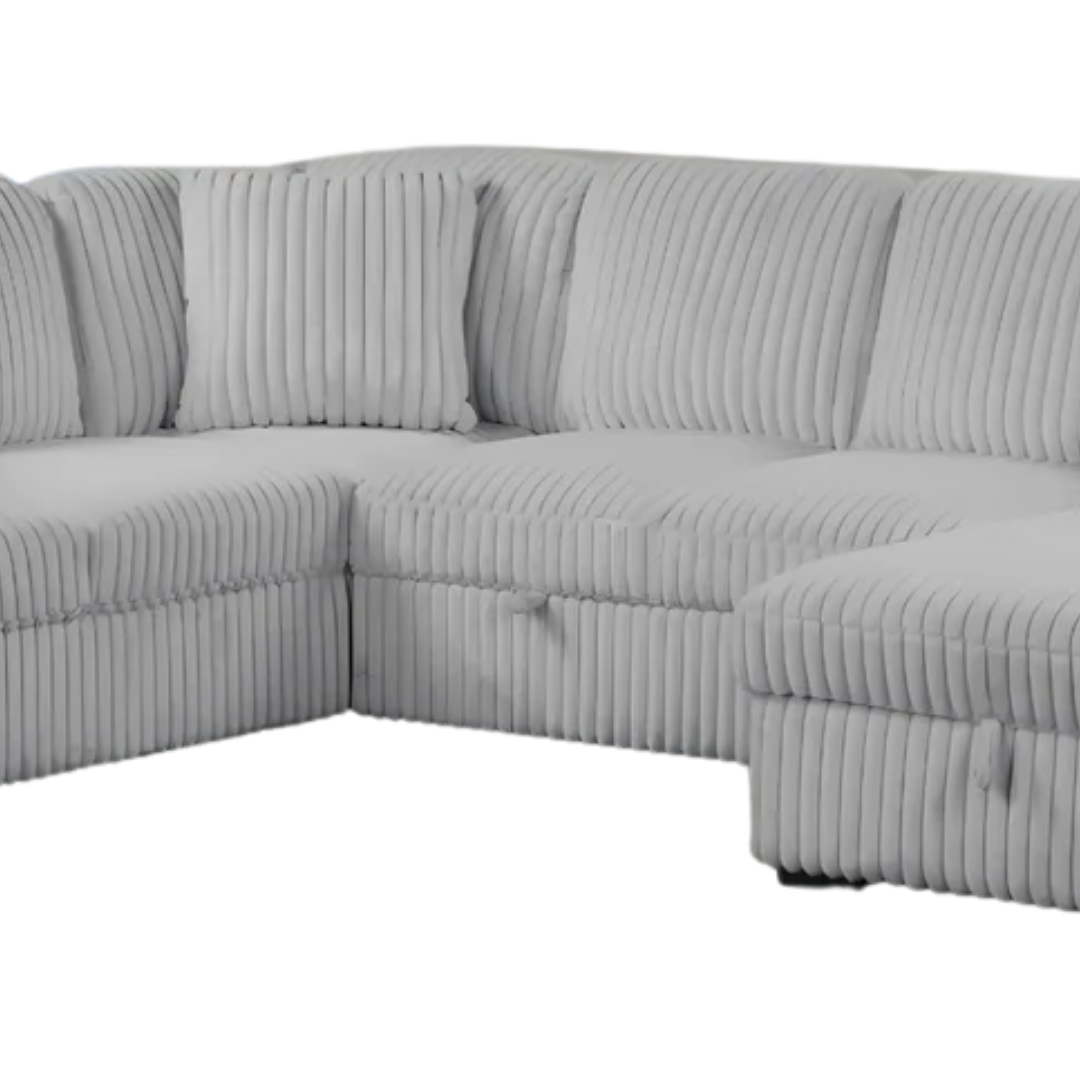 Lirven – Canapé-lit d'angle – Gris