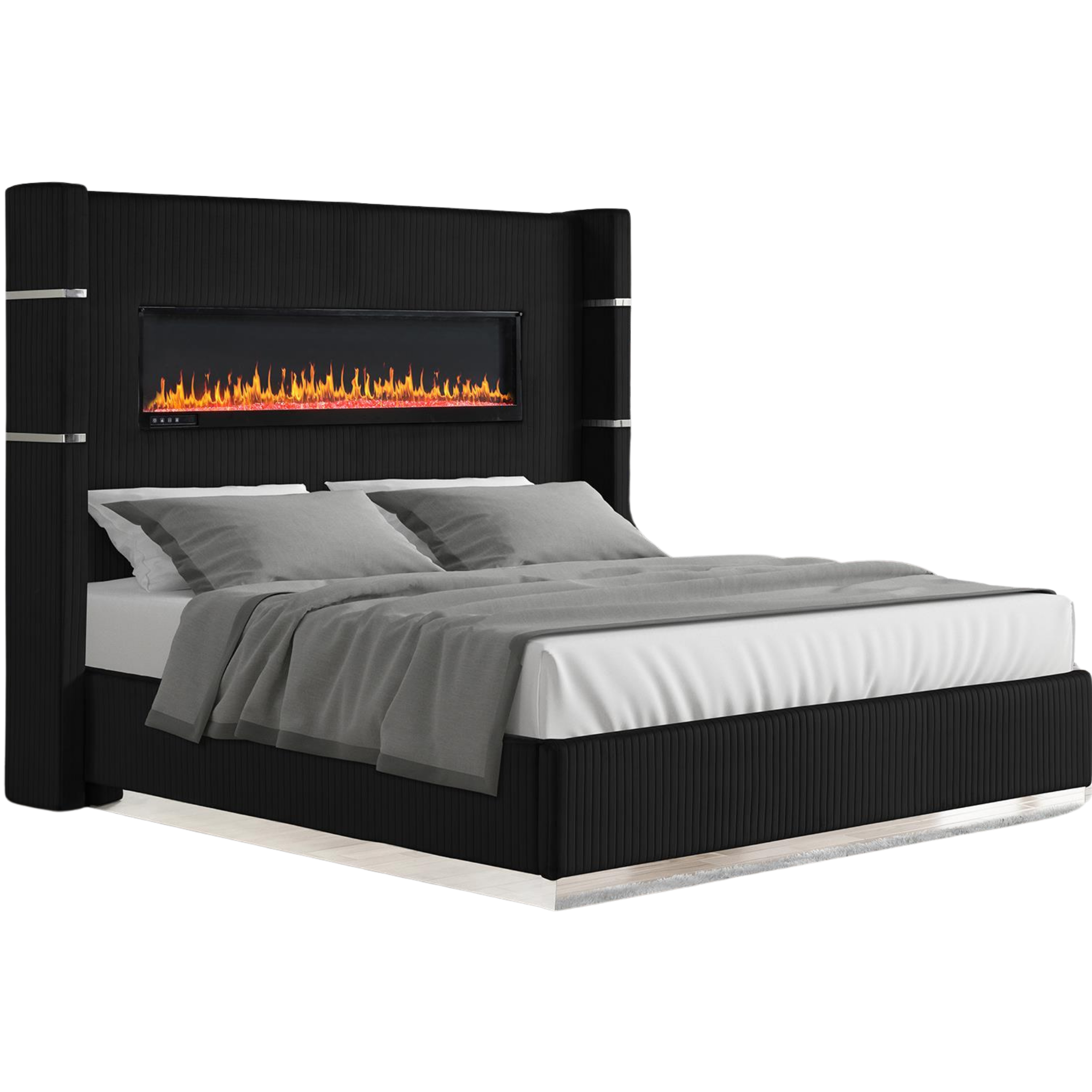 King Bed - LIZELLE FIREPLACE BED