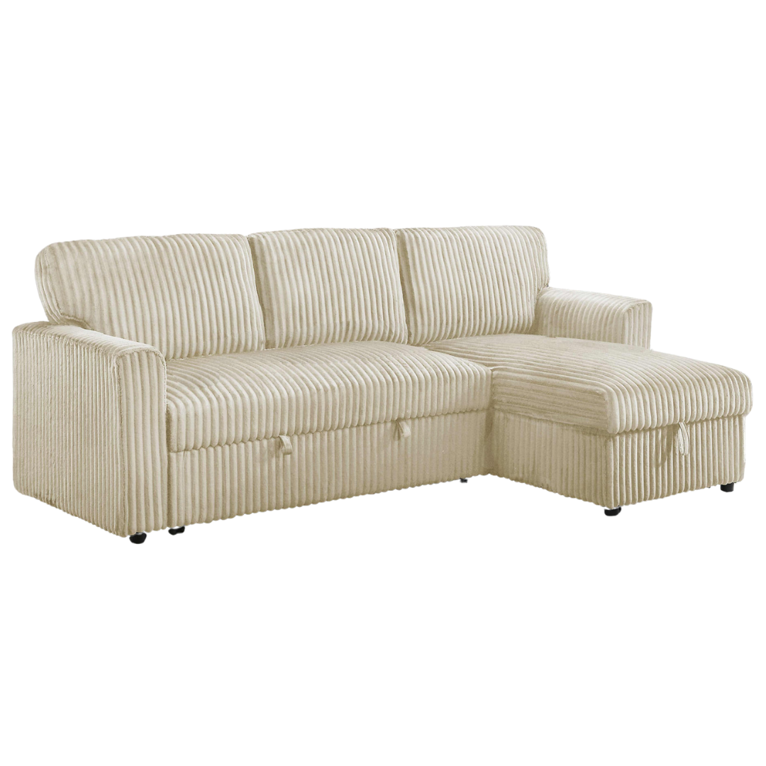 Loremo – Canapé-lit d'angle réversible – Crème