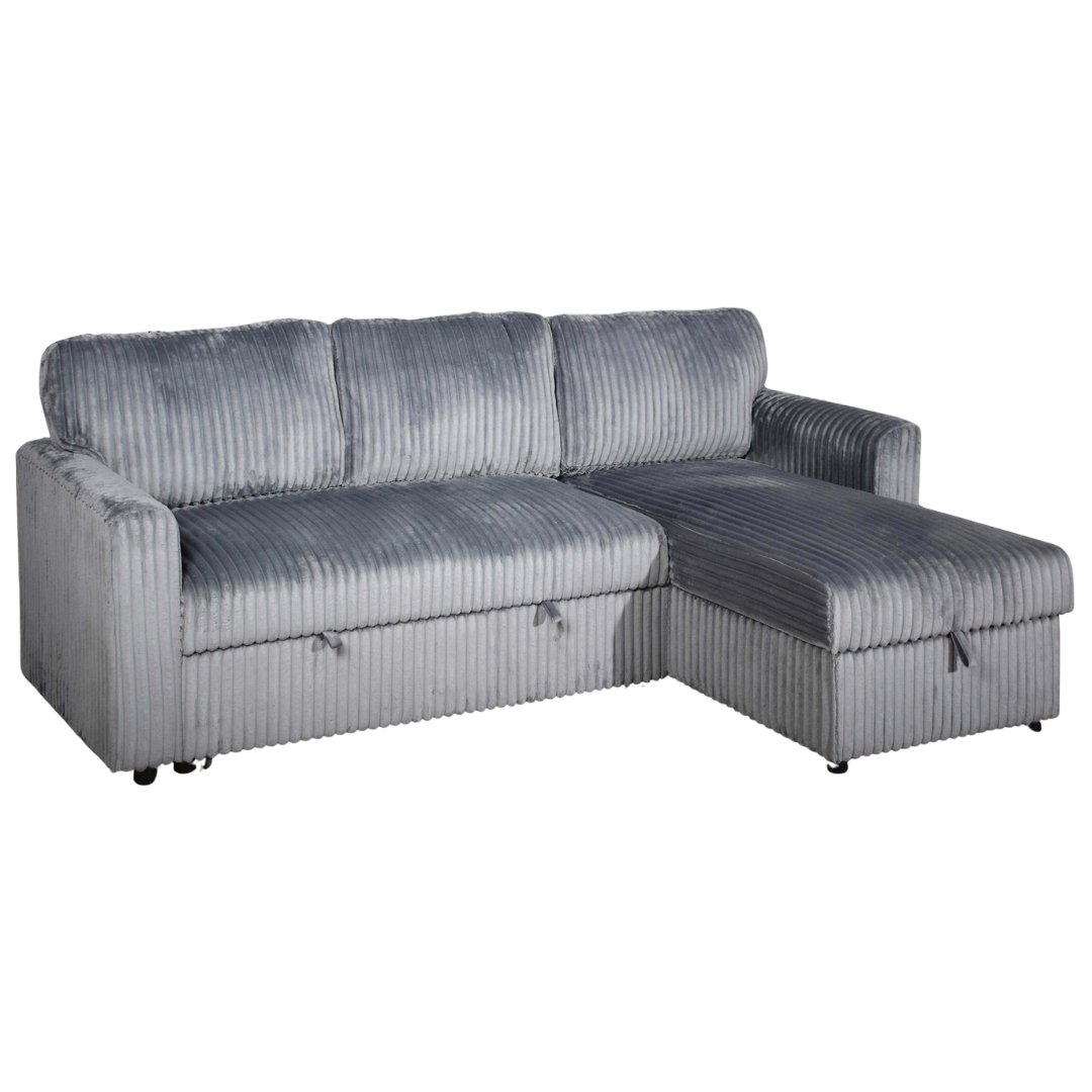 Loremo – Reversible Sofa Bed Sectional – Grey