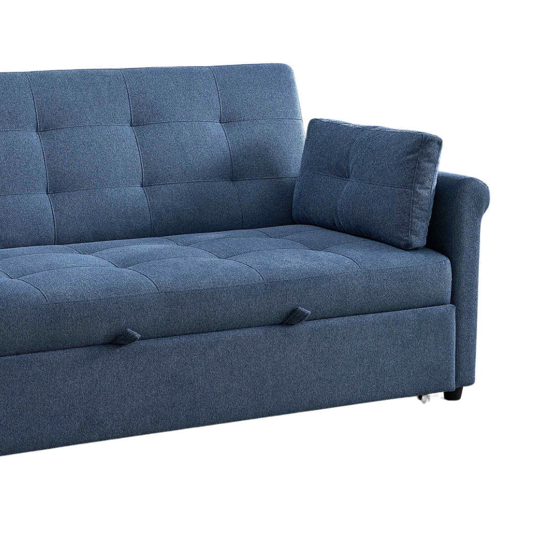 Loriva – Canapé-lit – Bleu ardoise – 163 cm