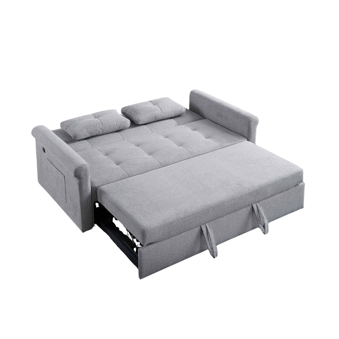 Loriva – Canapé-lit – 70" – Gris nuage